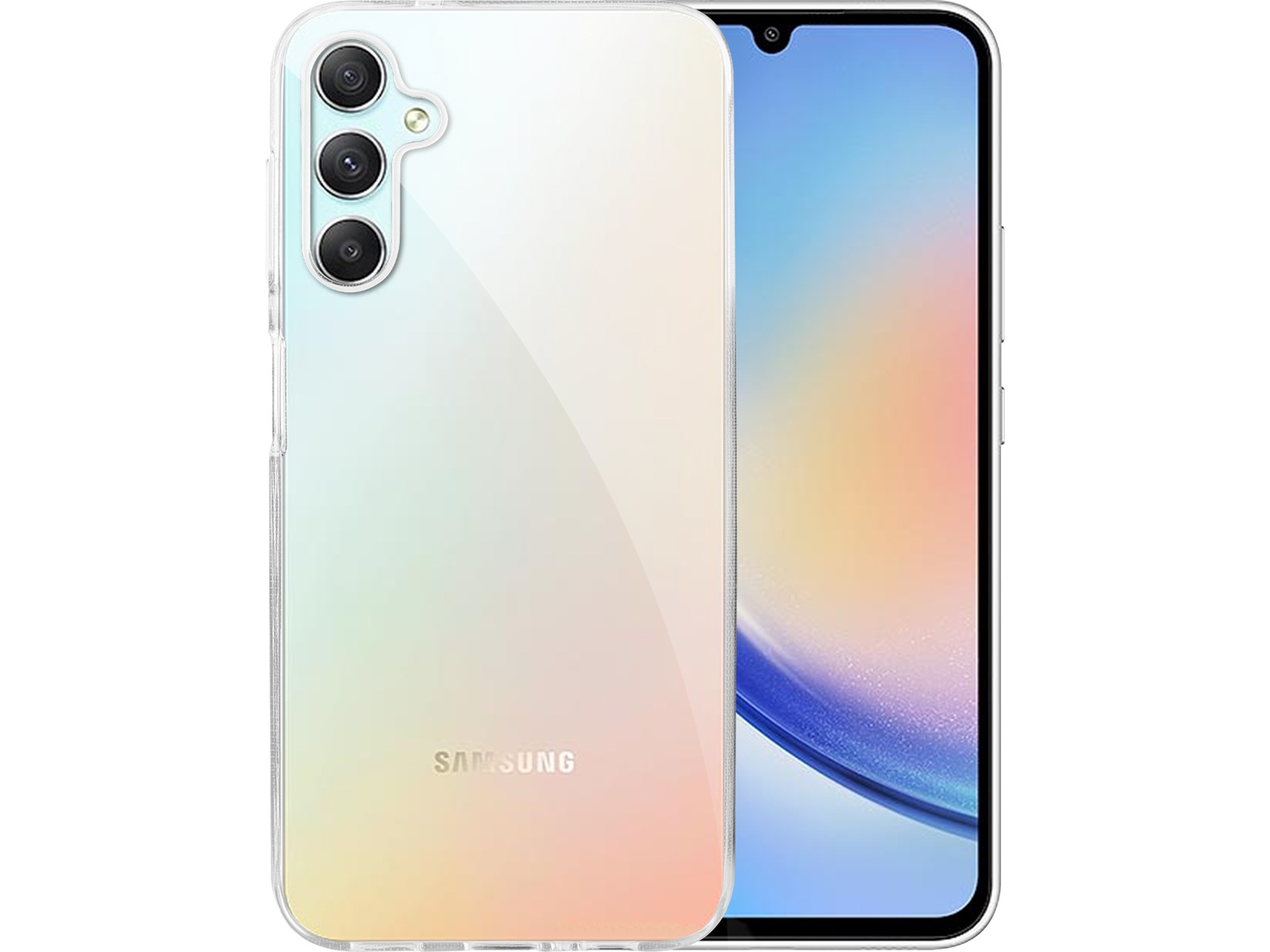 iiglo Galaxy A34 5G Silikondeksel (gjennomsiktig) Mobildeksel