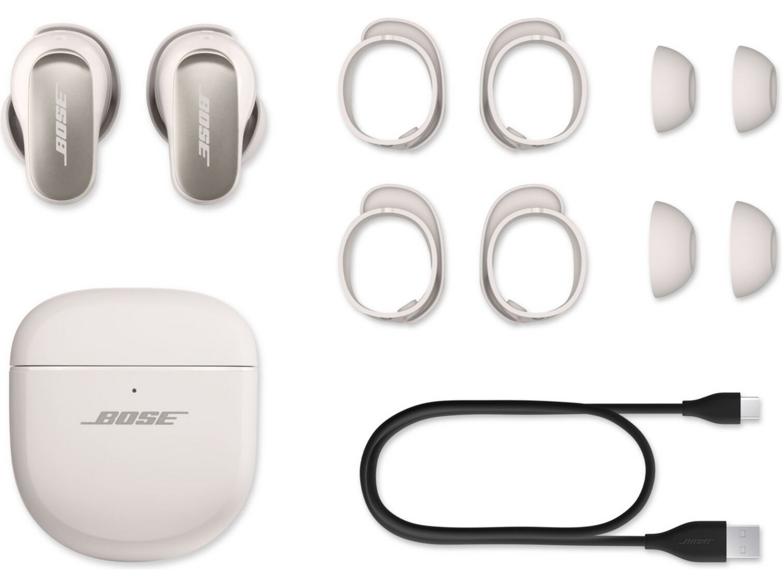Bose QuietComfort Ultra Earbuds trådløse hodetelefoner, In-Ear (hvit) Ørepropper