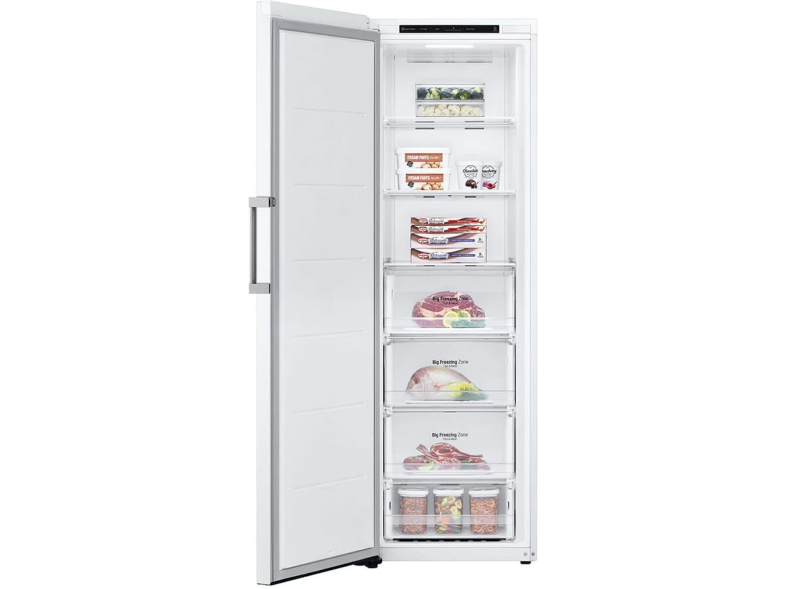 LG GLT51SWGSZ Kjøleskap (hvit) + Fryseskap Kjøleskap