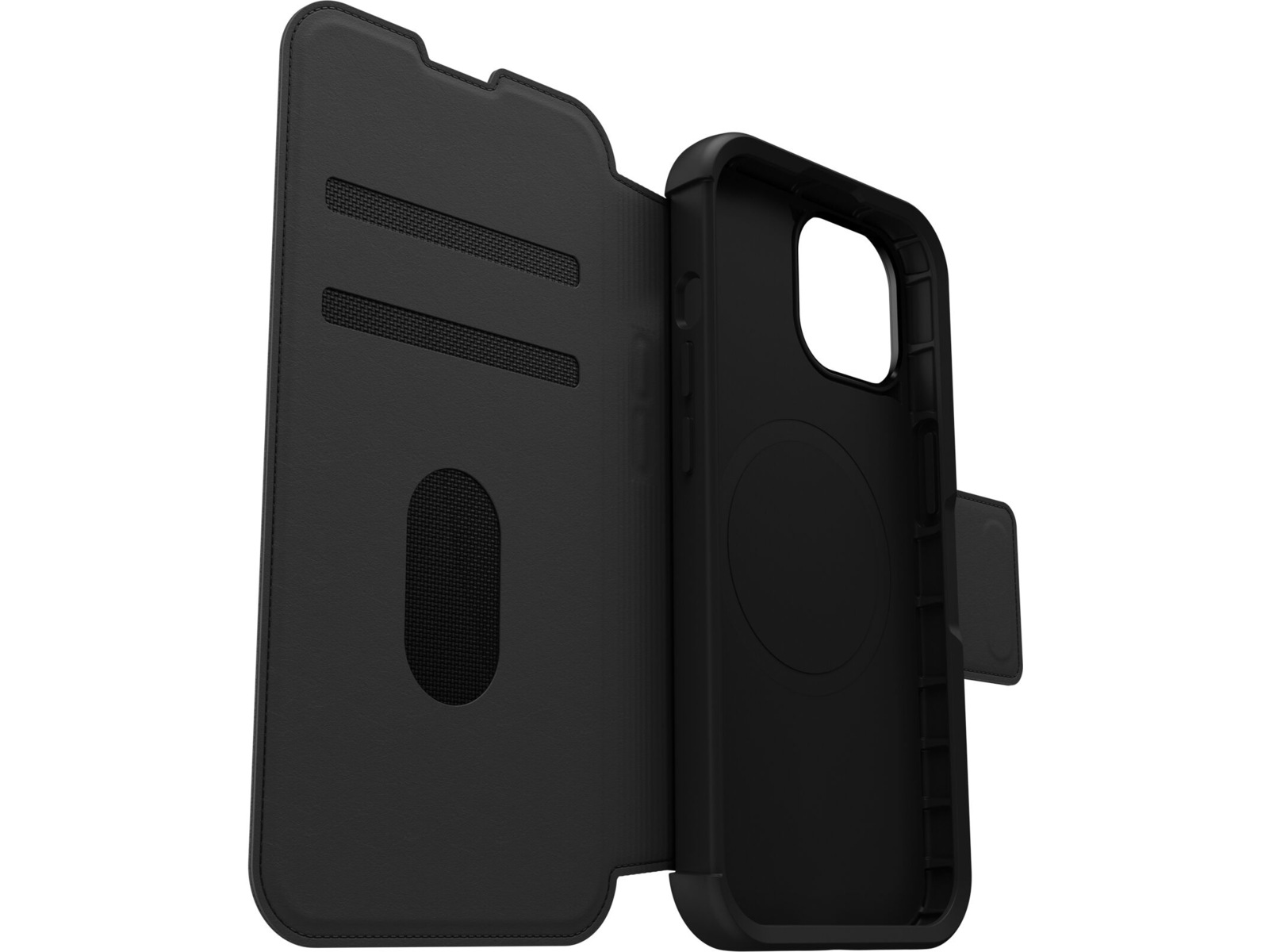 OtterBox iPhone 15 Strada Lommebokdeksel (sort) Mobildeksel