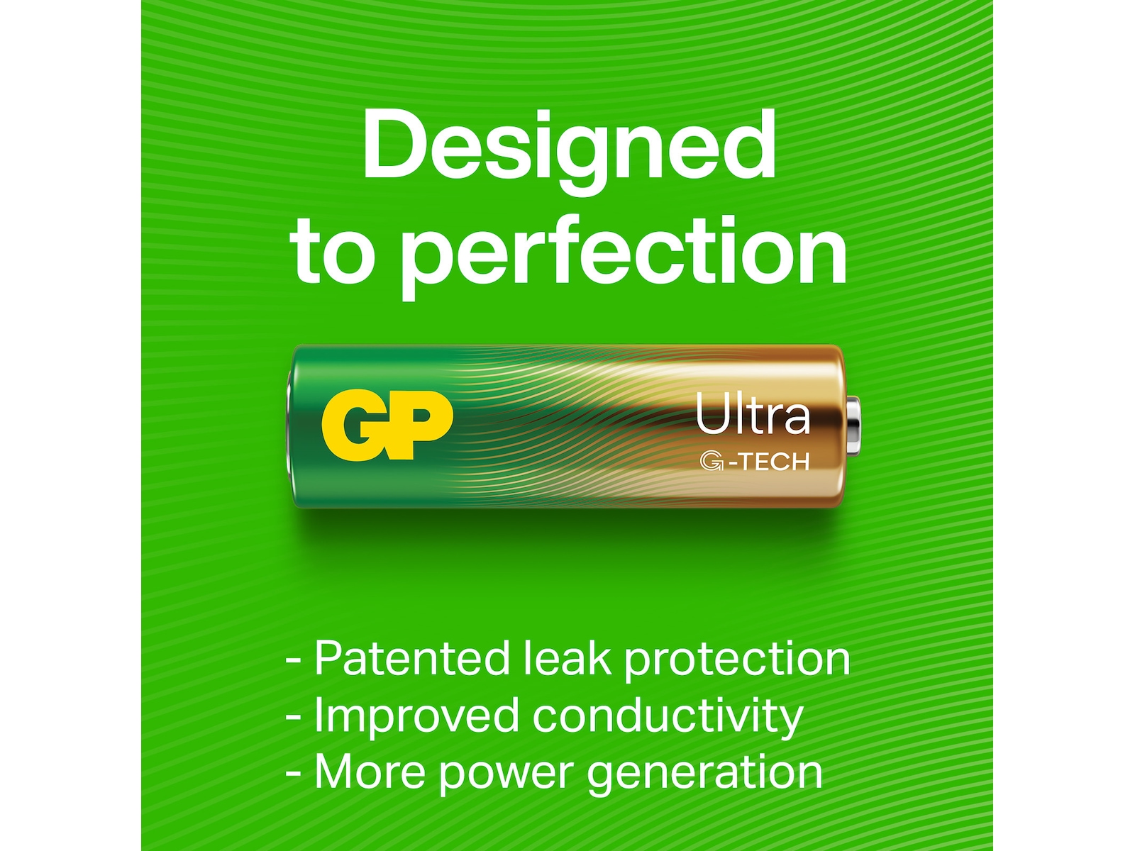 GP Ultra Alkaline 9V/6LF22 batteri Batterier til generell bruk