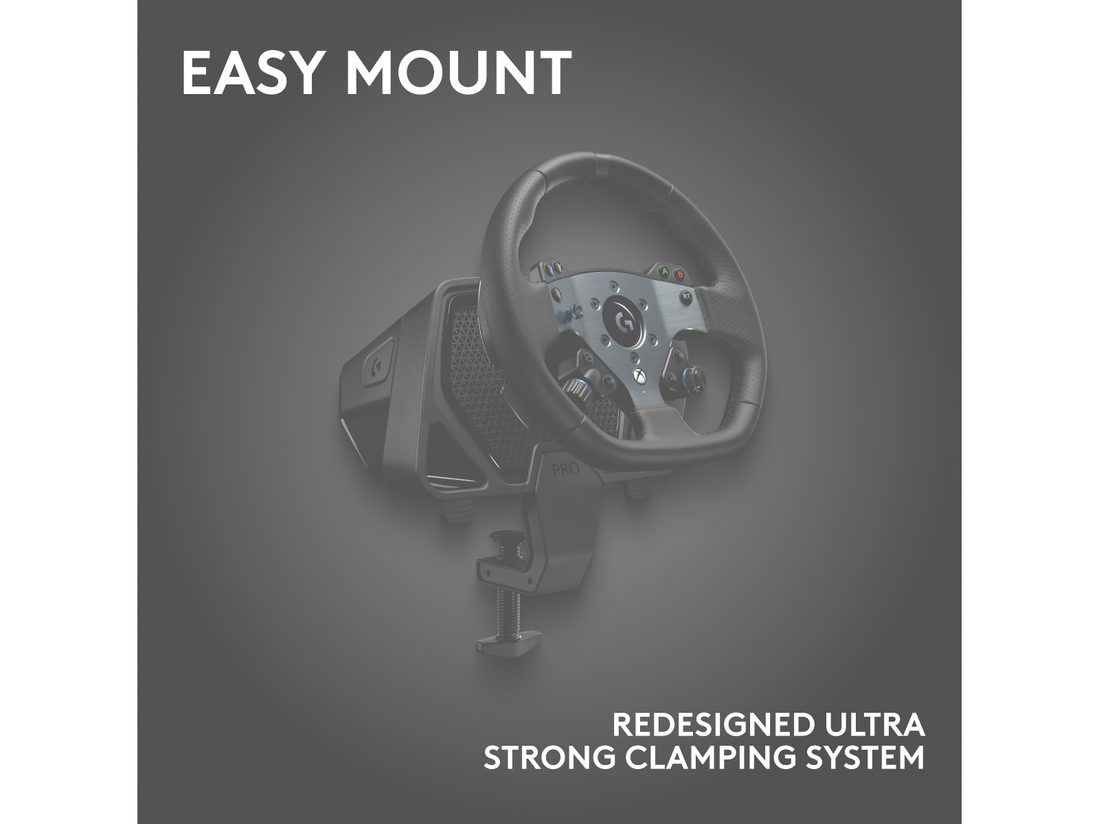 Logitech G PRO Racing Wheel Ratt og pedaler