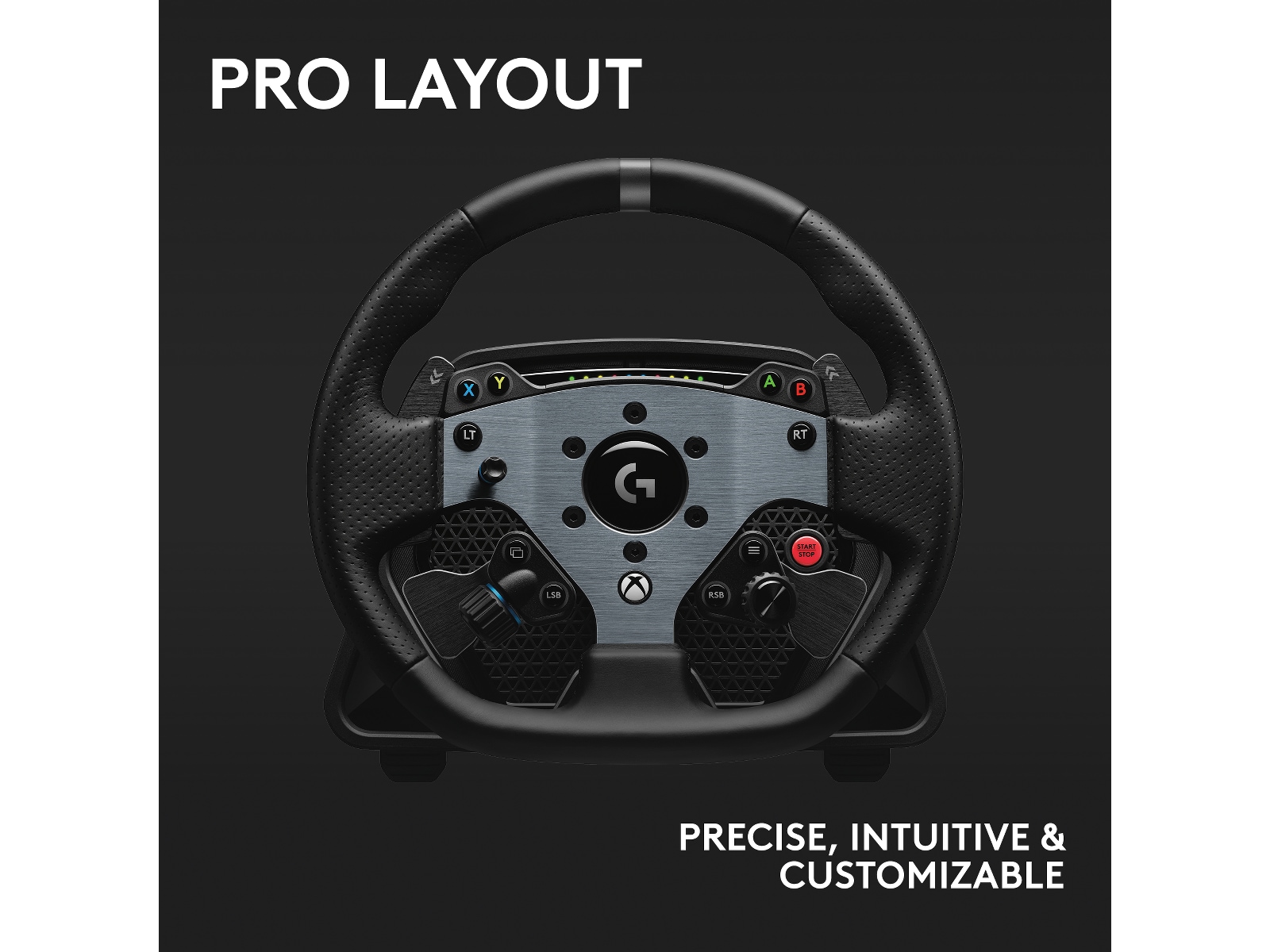 Logitech G PRO Racing Wheel Ratt og pedaler