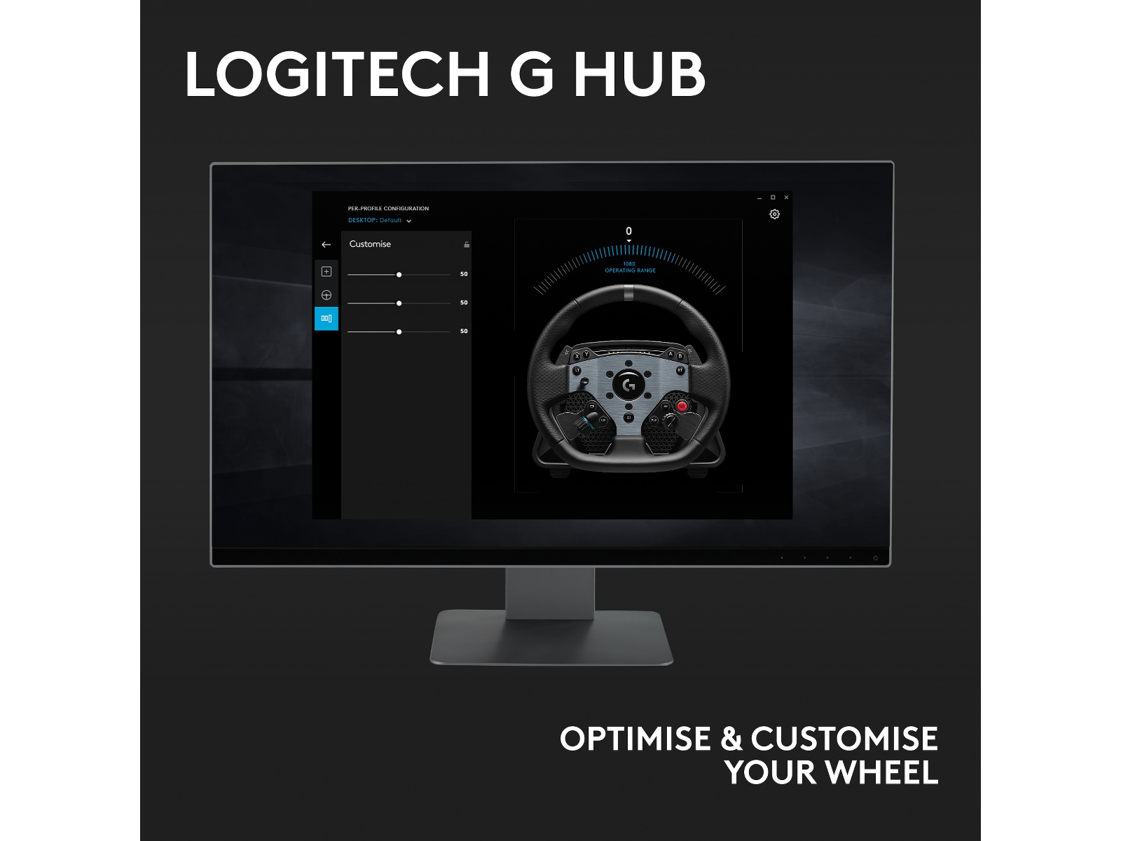 Logitech G PRO Racing Wheel Ratt og pedaler
