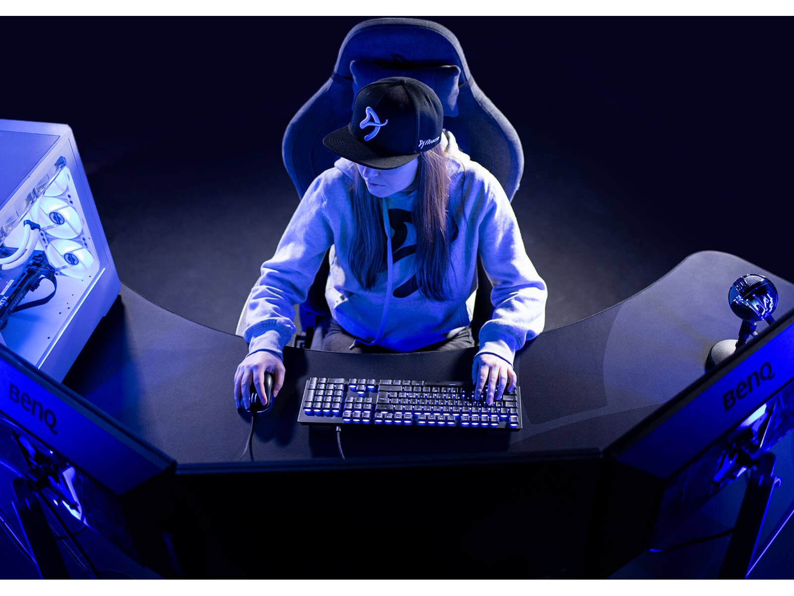 Arozzi Arena Angelo Gaming Desk (pure black) Gamingdesk