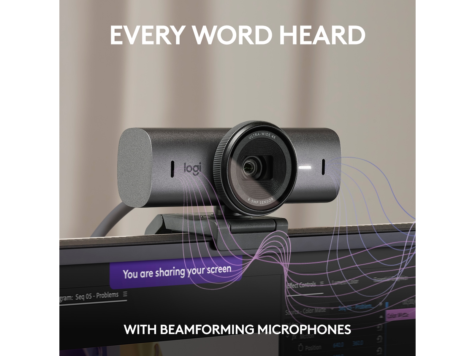 Logitech MX Brio 4K webkamera (graphite) Webkamera