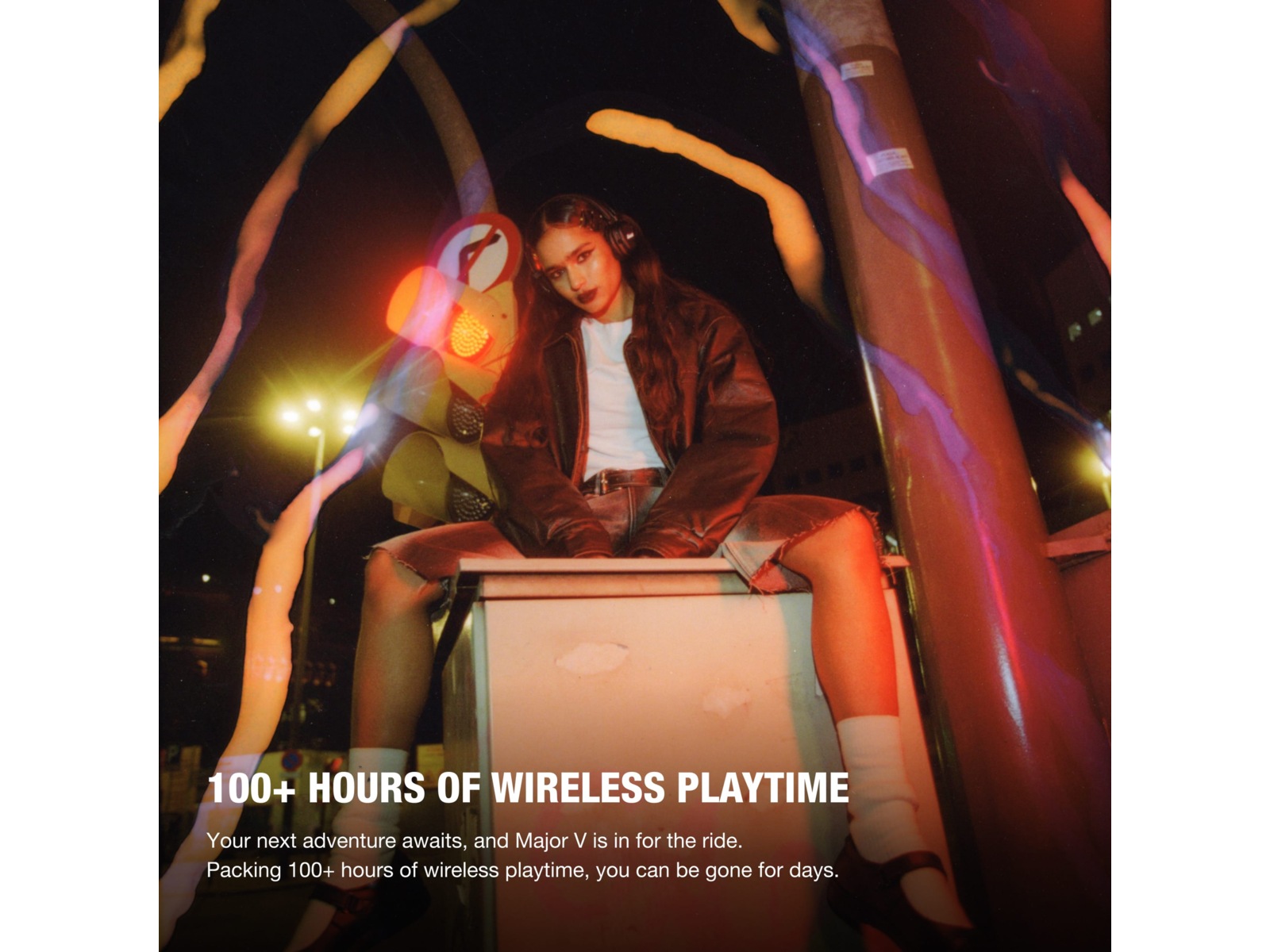 Marshall Major V Trådløse hodetelefoner, On-Ear (Sort) Hodetelefoner