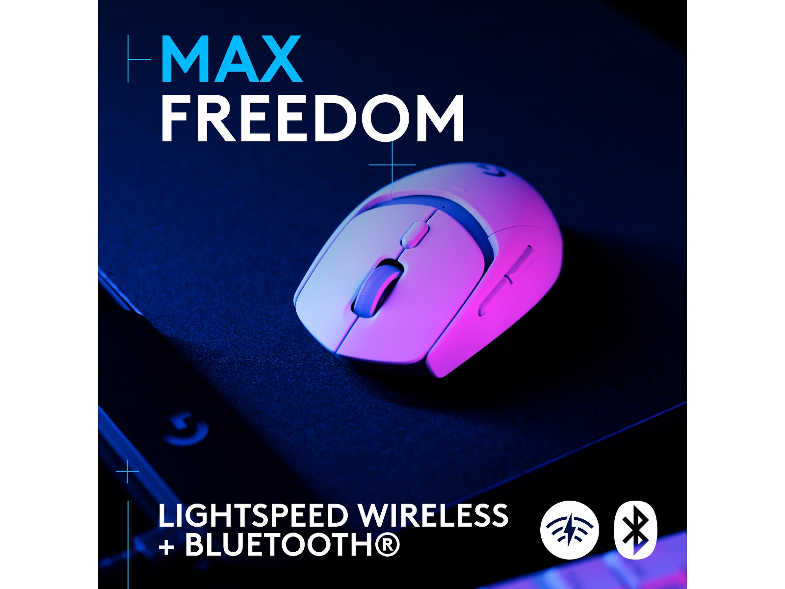 Logitech G G309 Lightspeed Gamingmus (hvit) Gamingmus