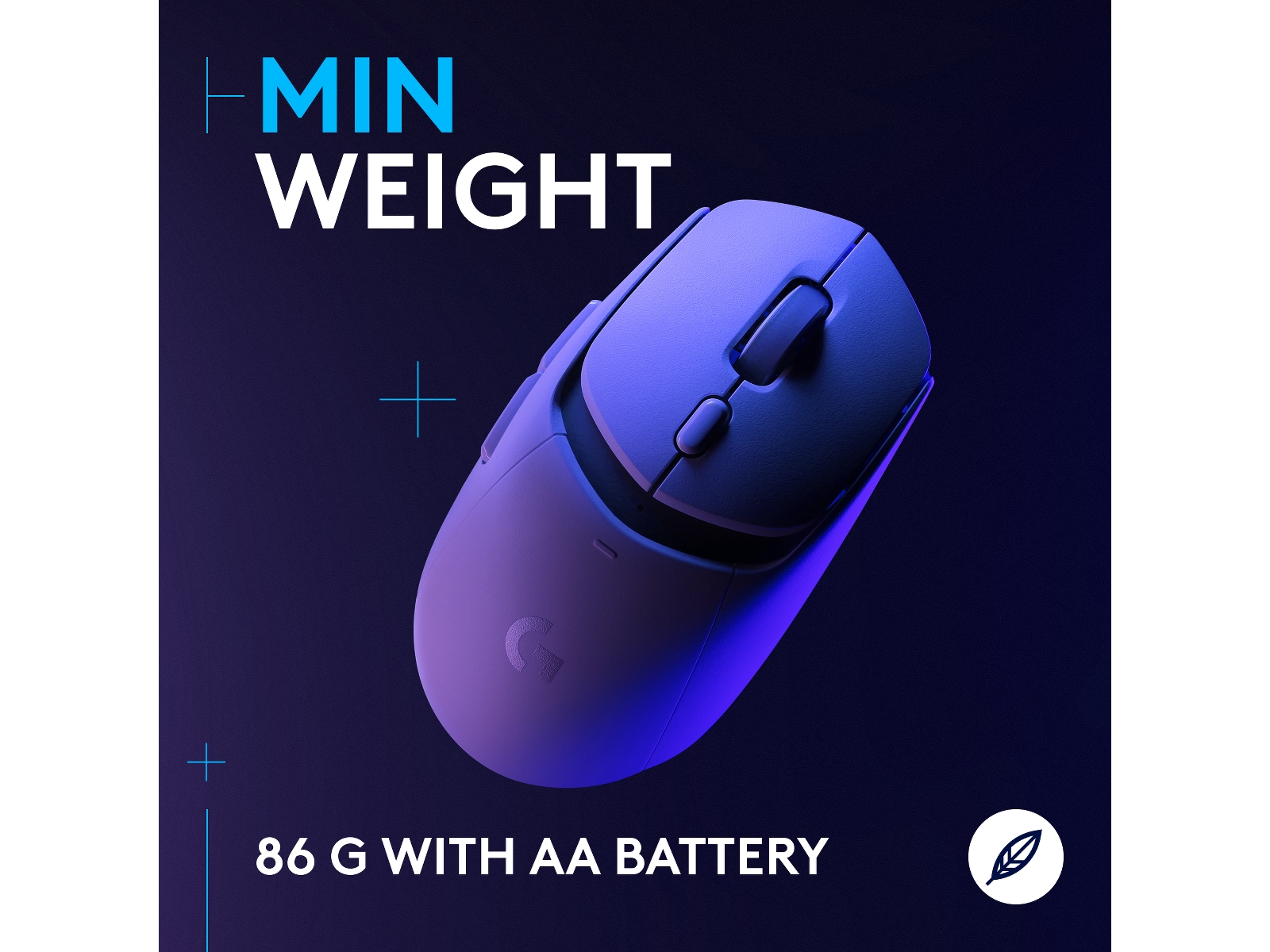 Logitech G G309 Lightspeed Gamingmus (hvit) Gamingmus