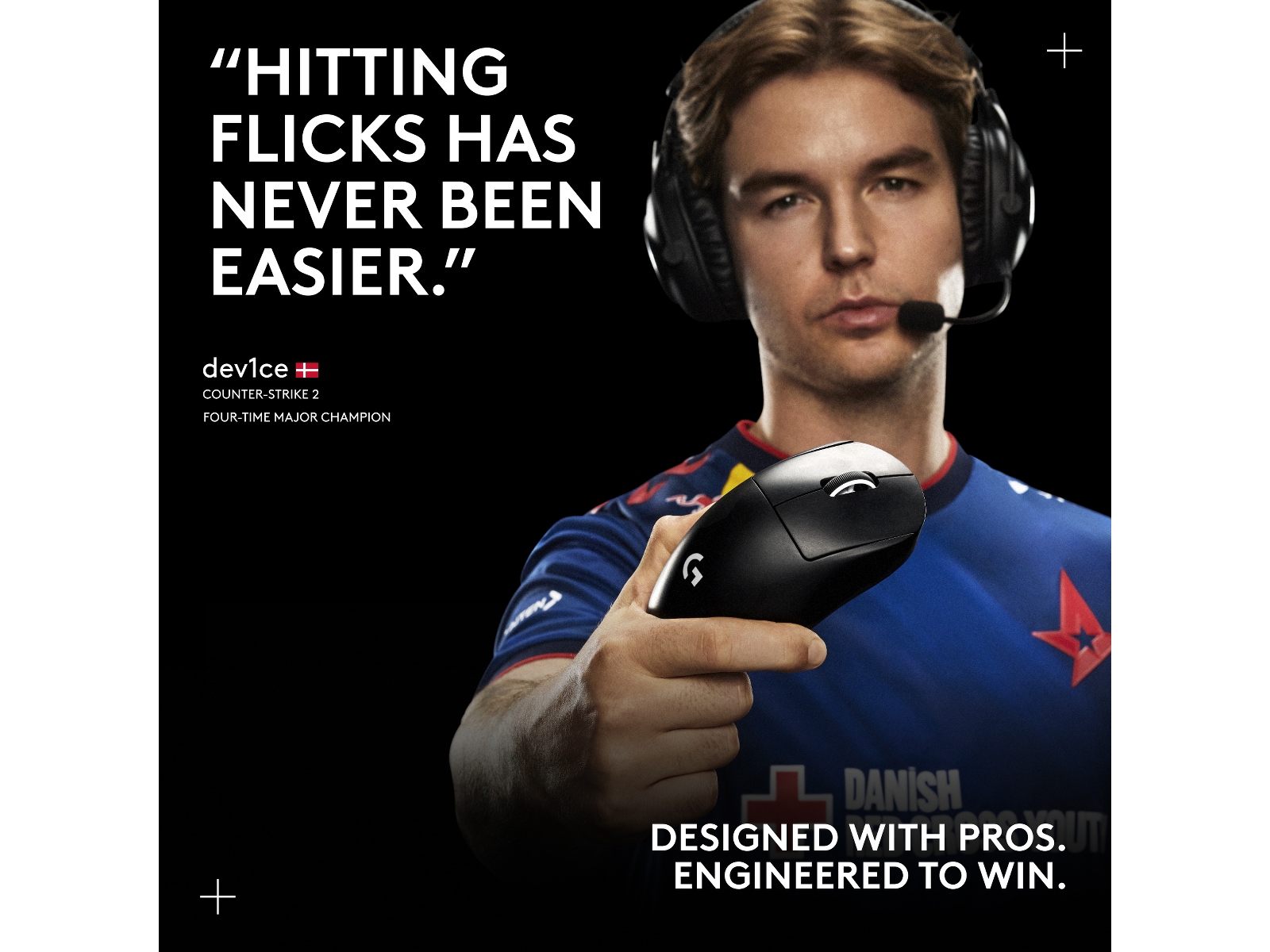 Logitech G Pro X Superlight 2 DEX trådløs gamingmus (rosa) Gamingmus