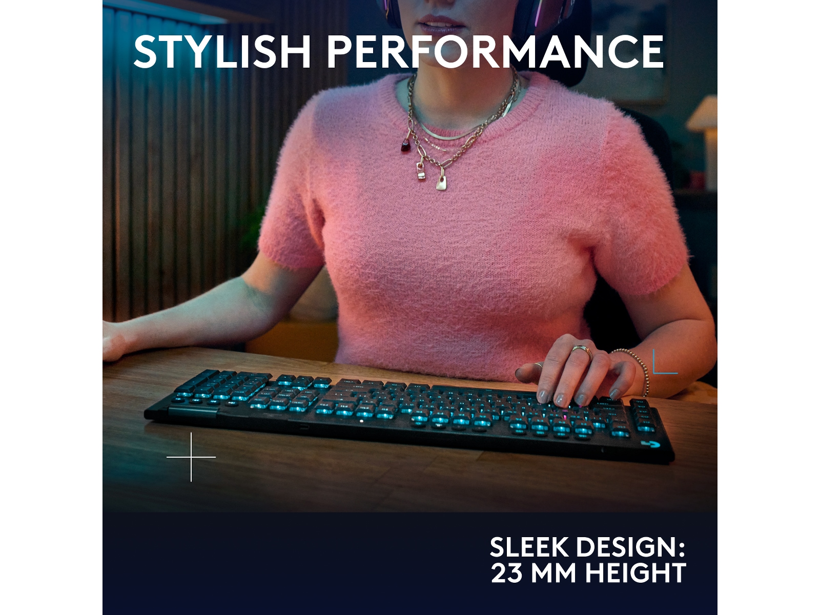 Logitech G915 X Lightspeed Trådløst Gamingtastatur (sort) Gamingtastatur