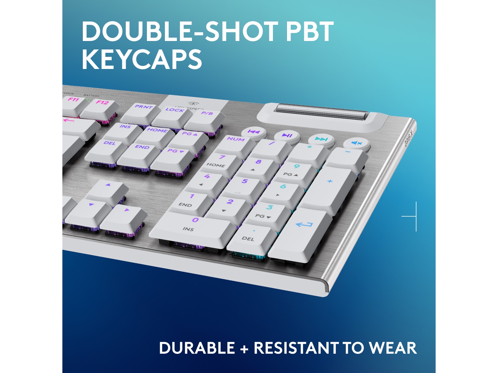 Logitech G915 X Lightspeed Trådløst Gamingtastatur (hvit) Gamingtastatur