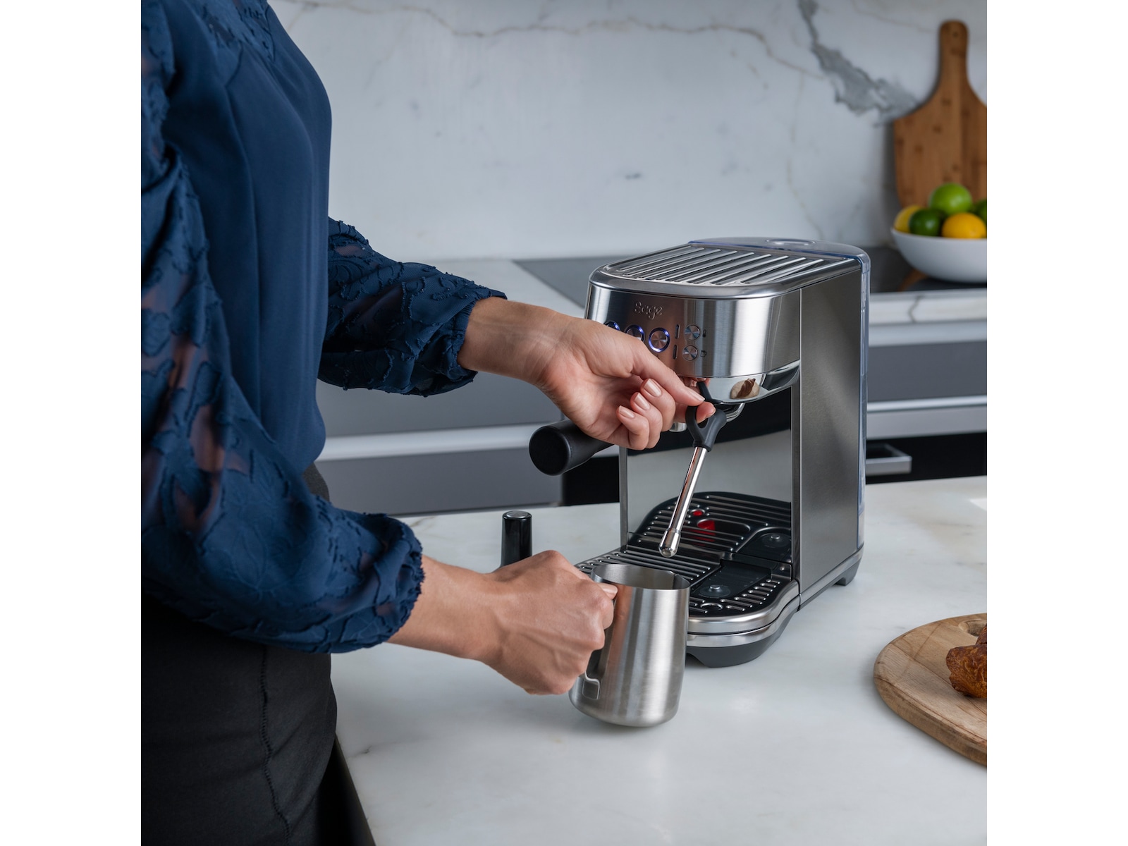 Sage Bambino Plus Espressomaskin (børstet stål) Espressomaskiner