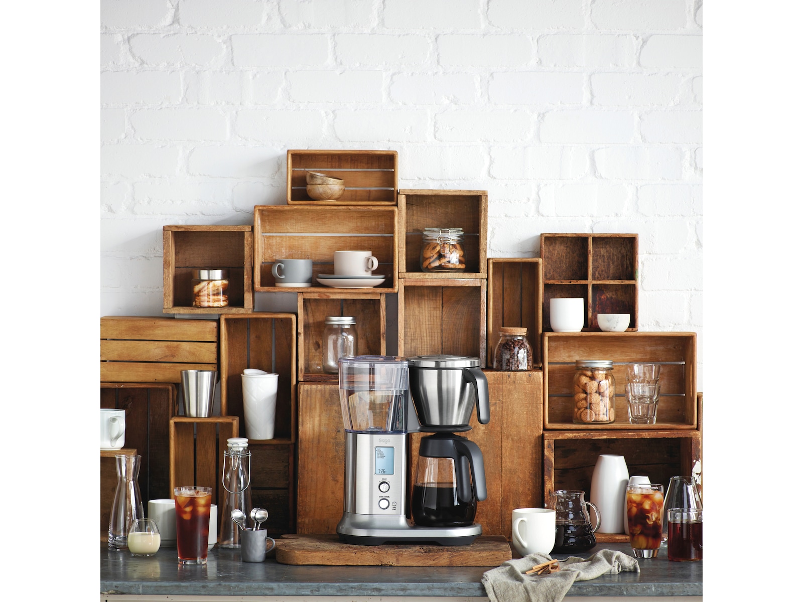 Sage Precision Brewer Glass (børstet stål) Kaffetraktere