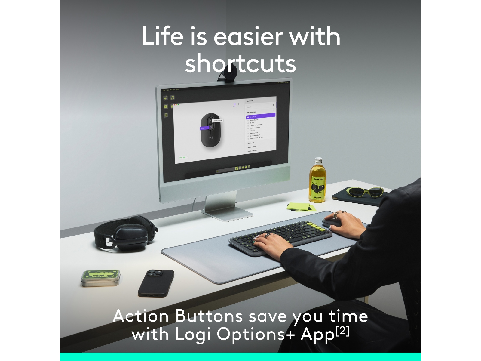 Logitech POP Icon trådløs mus (off-white) Mus