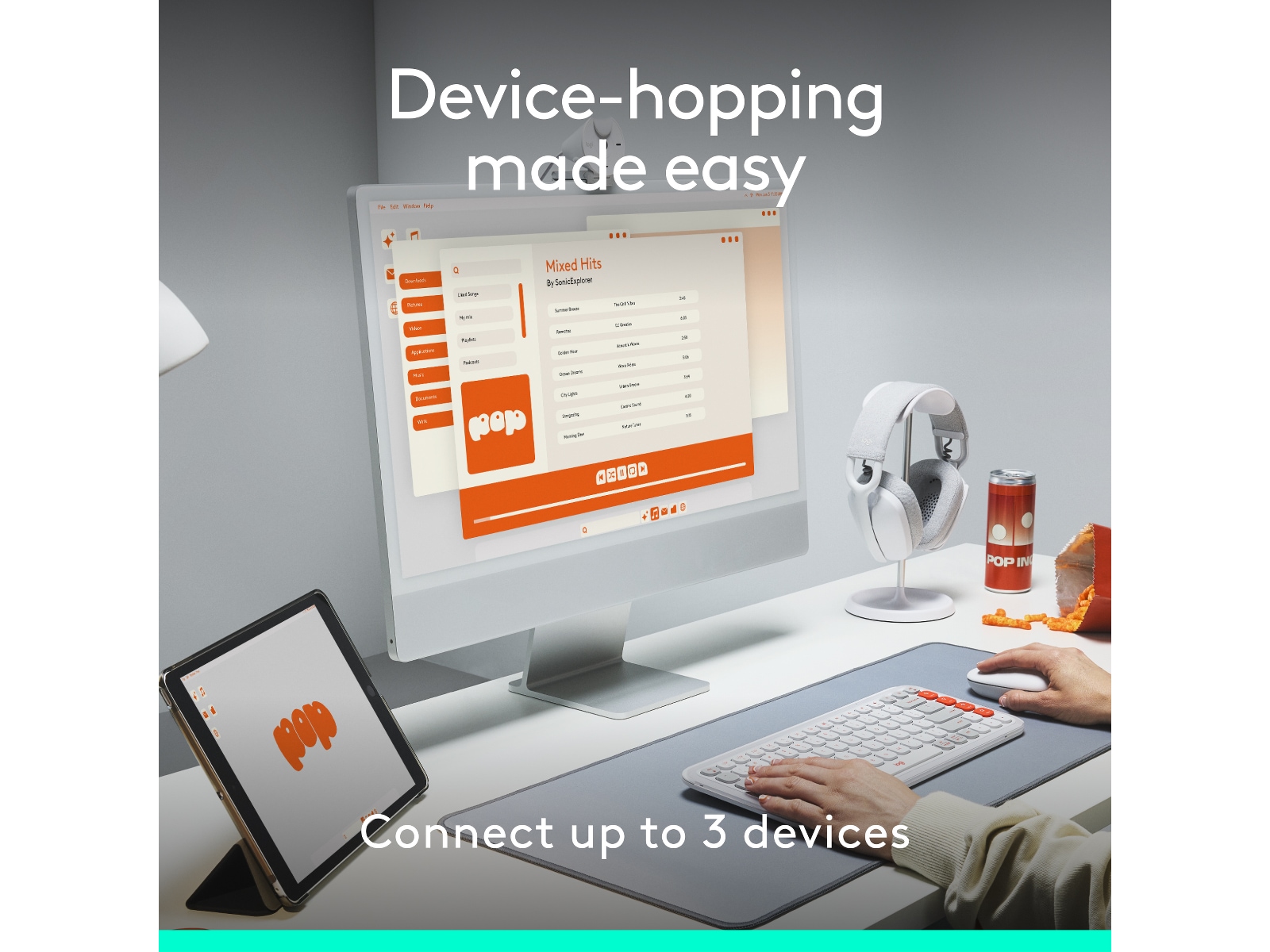 Logitech POP Icon trådløs mus (off-white) Mus