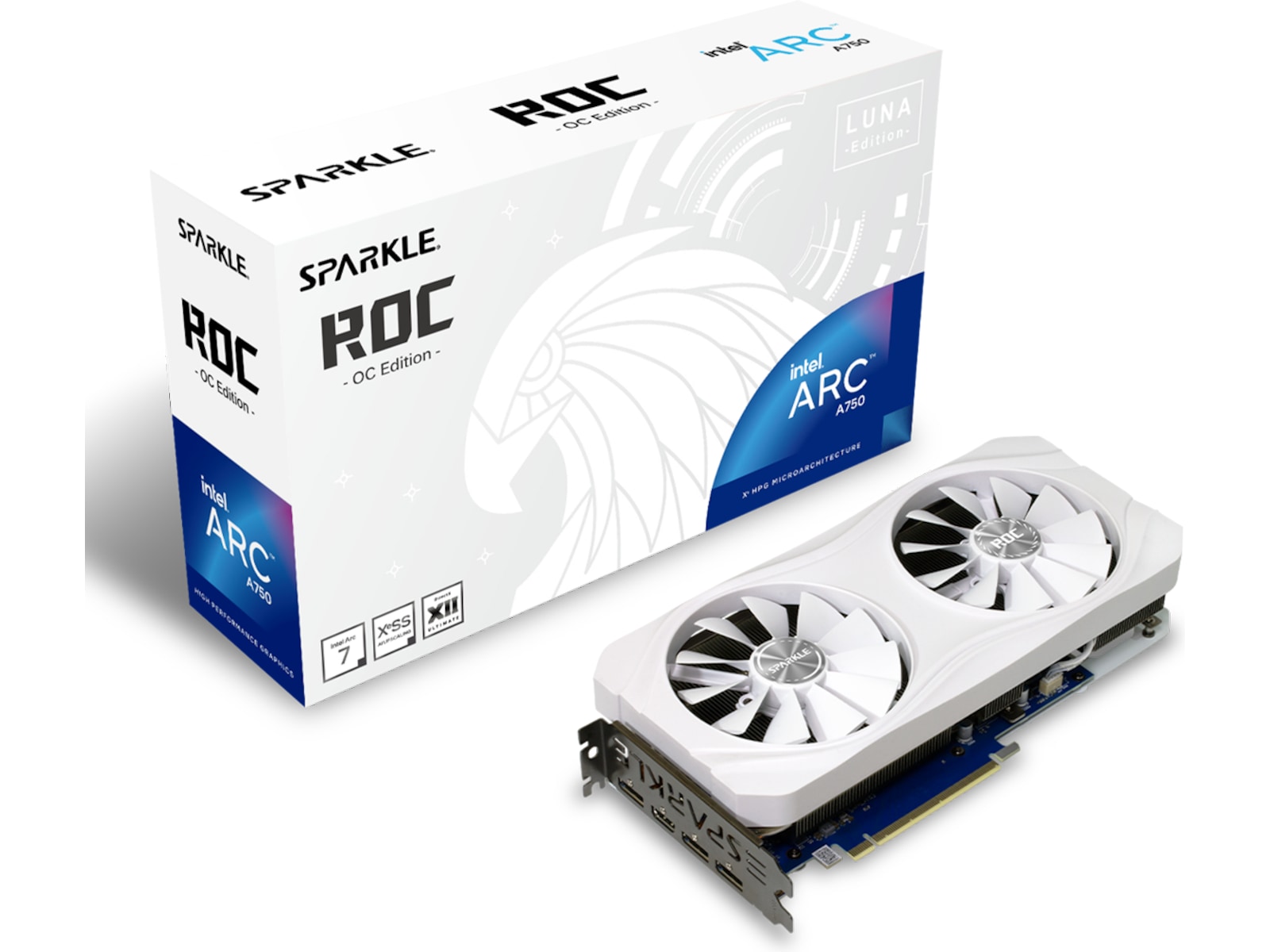 Sparkle Intel Arc A750 ROC Luna OC Skjermkort