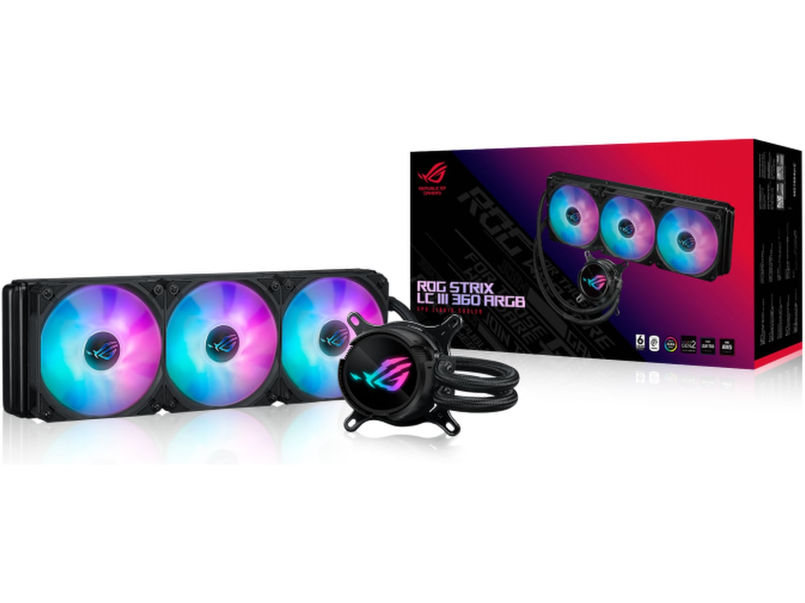 Asus ROG Strix LC III 360 ARGB Kjøler (sort) CPU - Vannkjøling