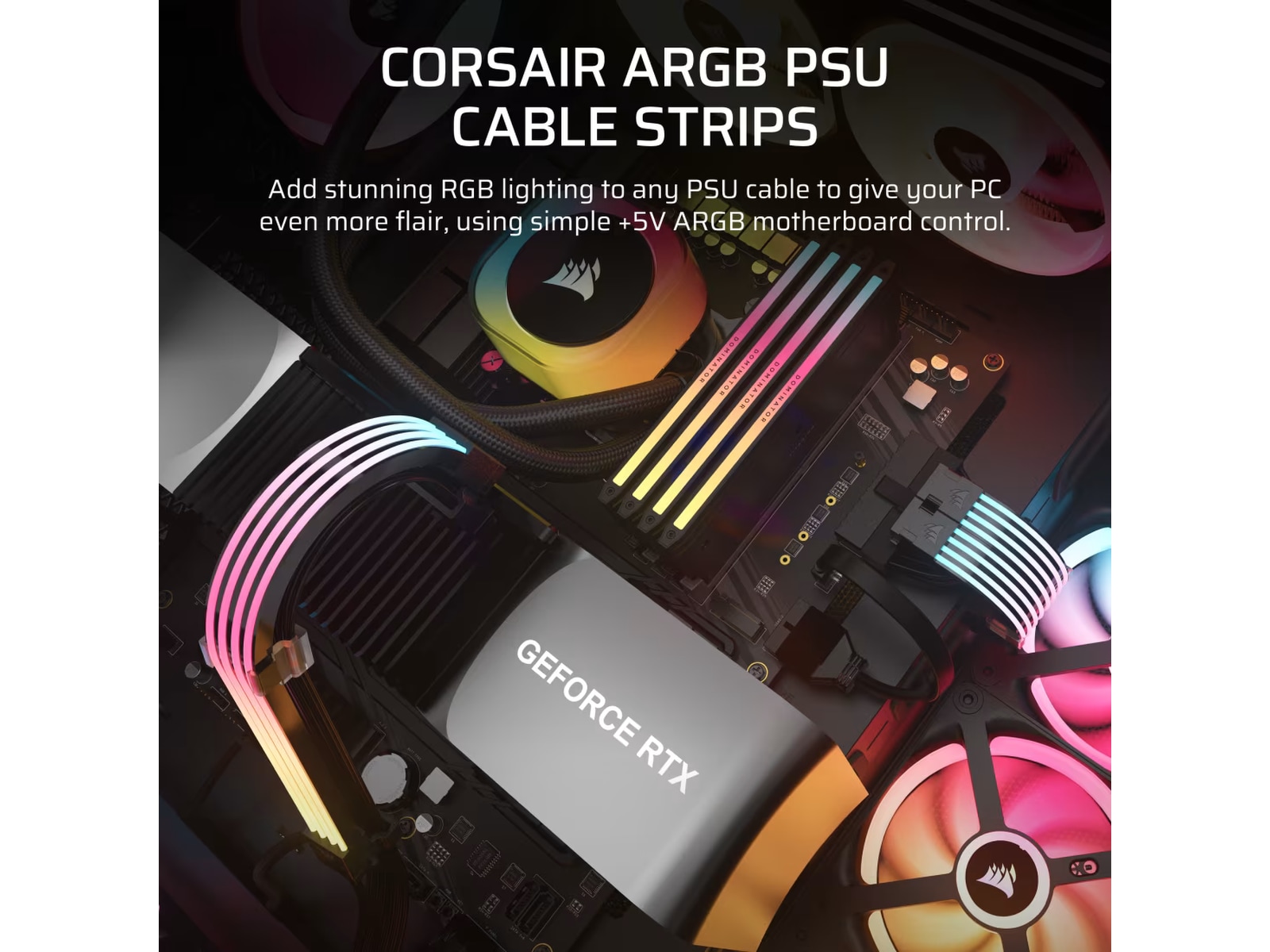 Corsair iCUE ARGB PSU Kabel Strips Tilbehør