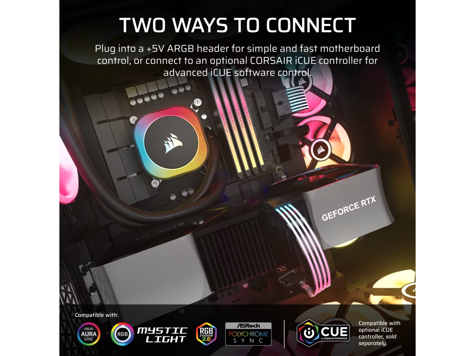 Corsair iCUE ARGB PSU Kabel Strips Tilbehør