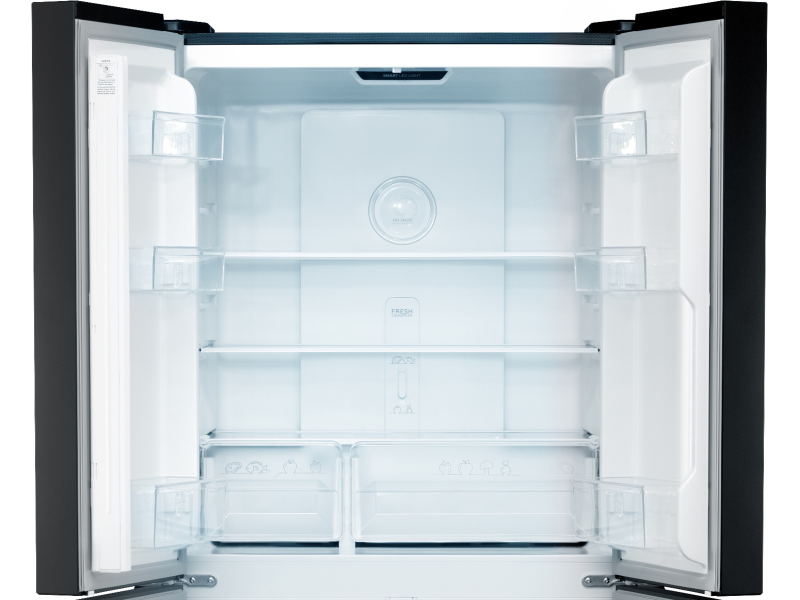 Avant MDR79DI1 Side-by-side kjøle- og fryseskap (sort) Side-by-side kjøleskap