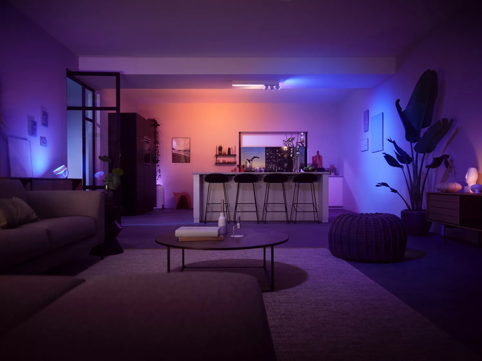 Philips Hue Centris taklampe med 3 spotlys (hvit) Taklampe