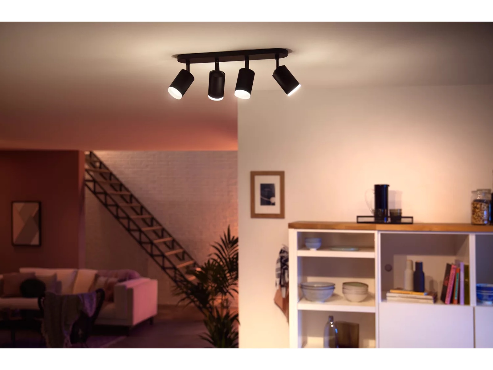 Philips Hue Firedobbelt Fugato-spotlight (sort) Taklampe
