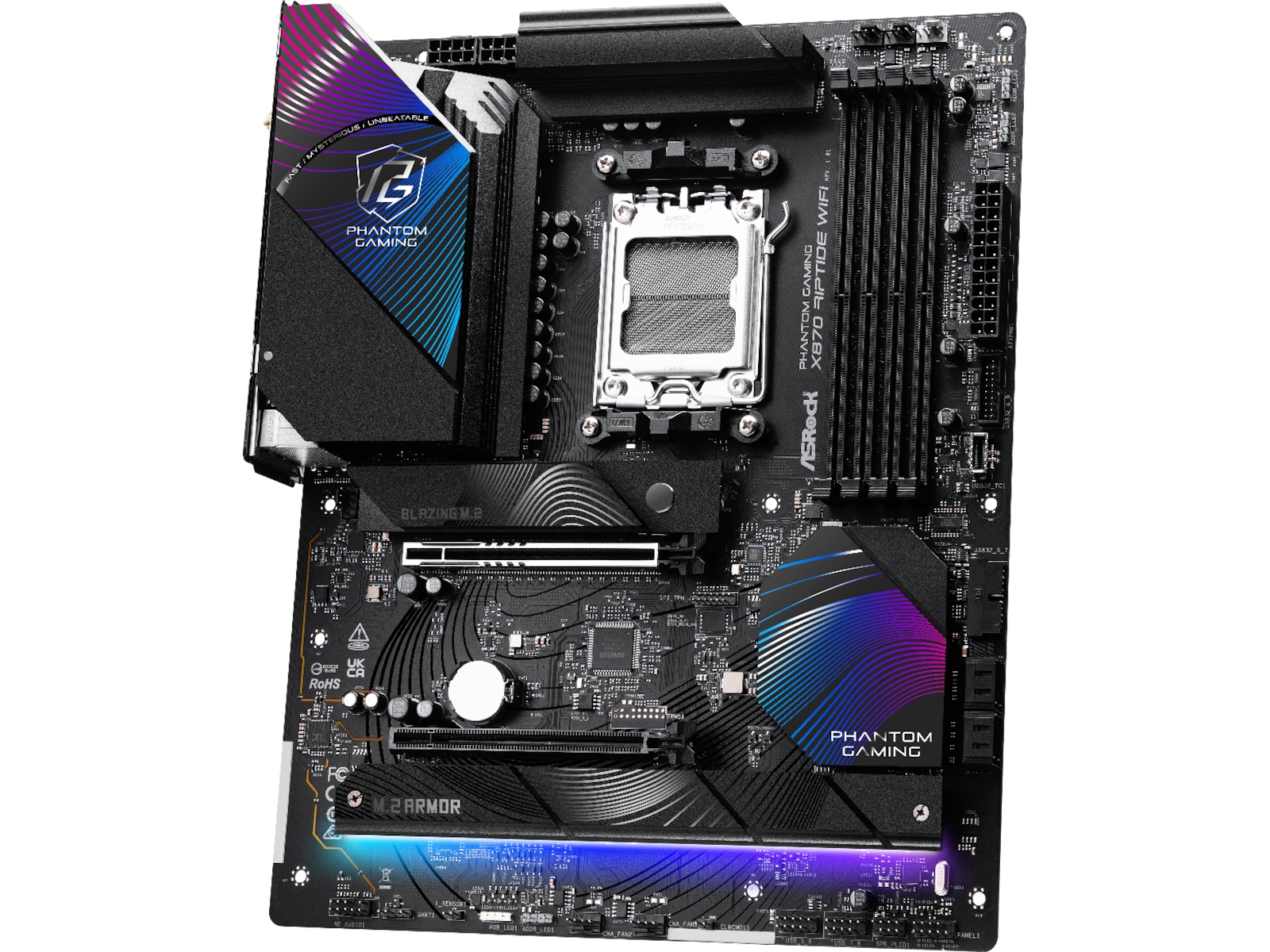 ASRock X870 Phantom Gaming Riptide WiFi Hovedkort AMD Socket