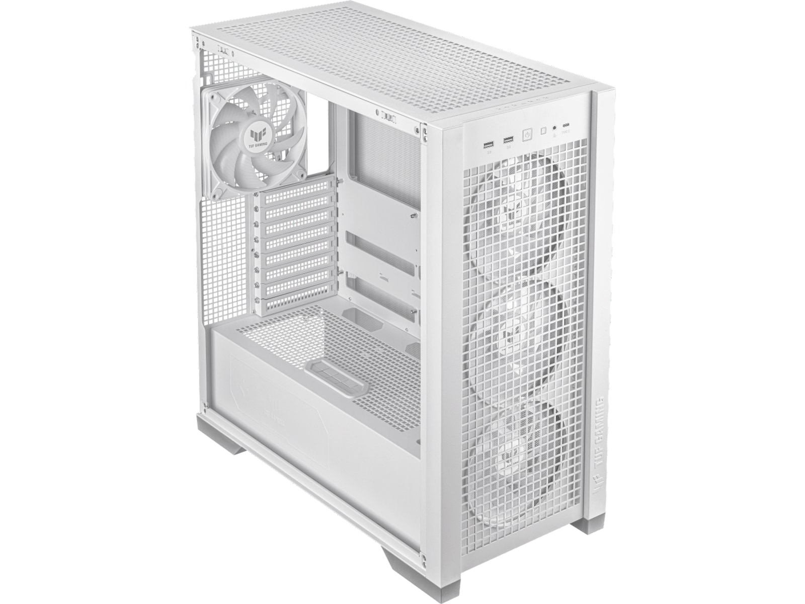 Asus TUF GAMING GT302 TG ARGB Mid Tower (hvit) Midi tower