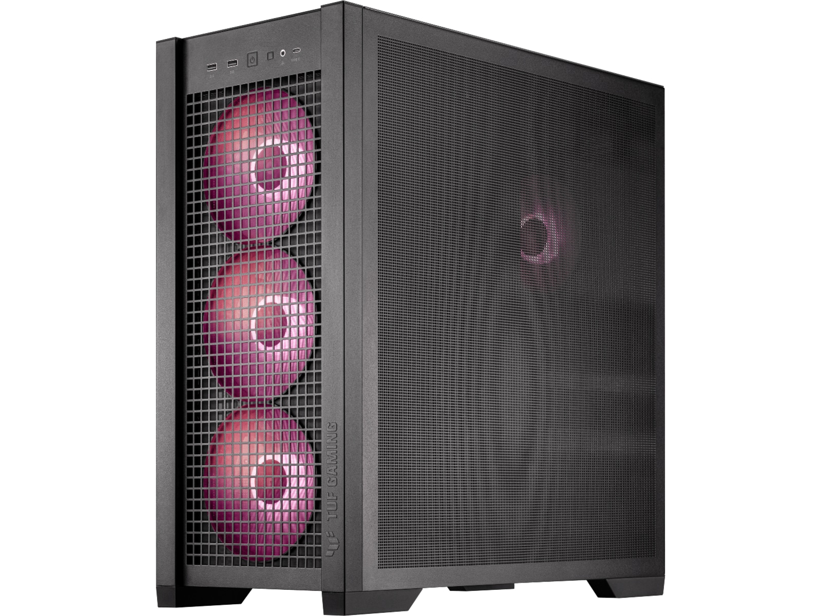 Asus TUF GAMING GT302 TG ARGB Mid Tower (sort) Midi tower
