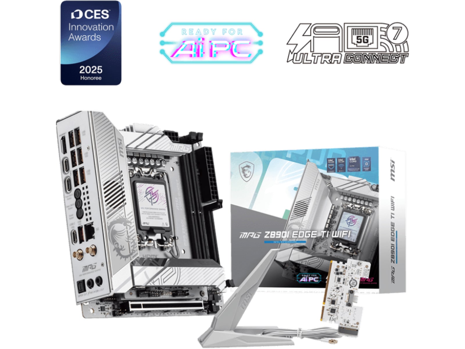 MSI MPG Z890I EDGE TI WIFI Hovedkort Intel Socket