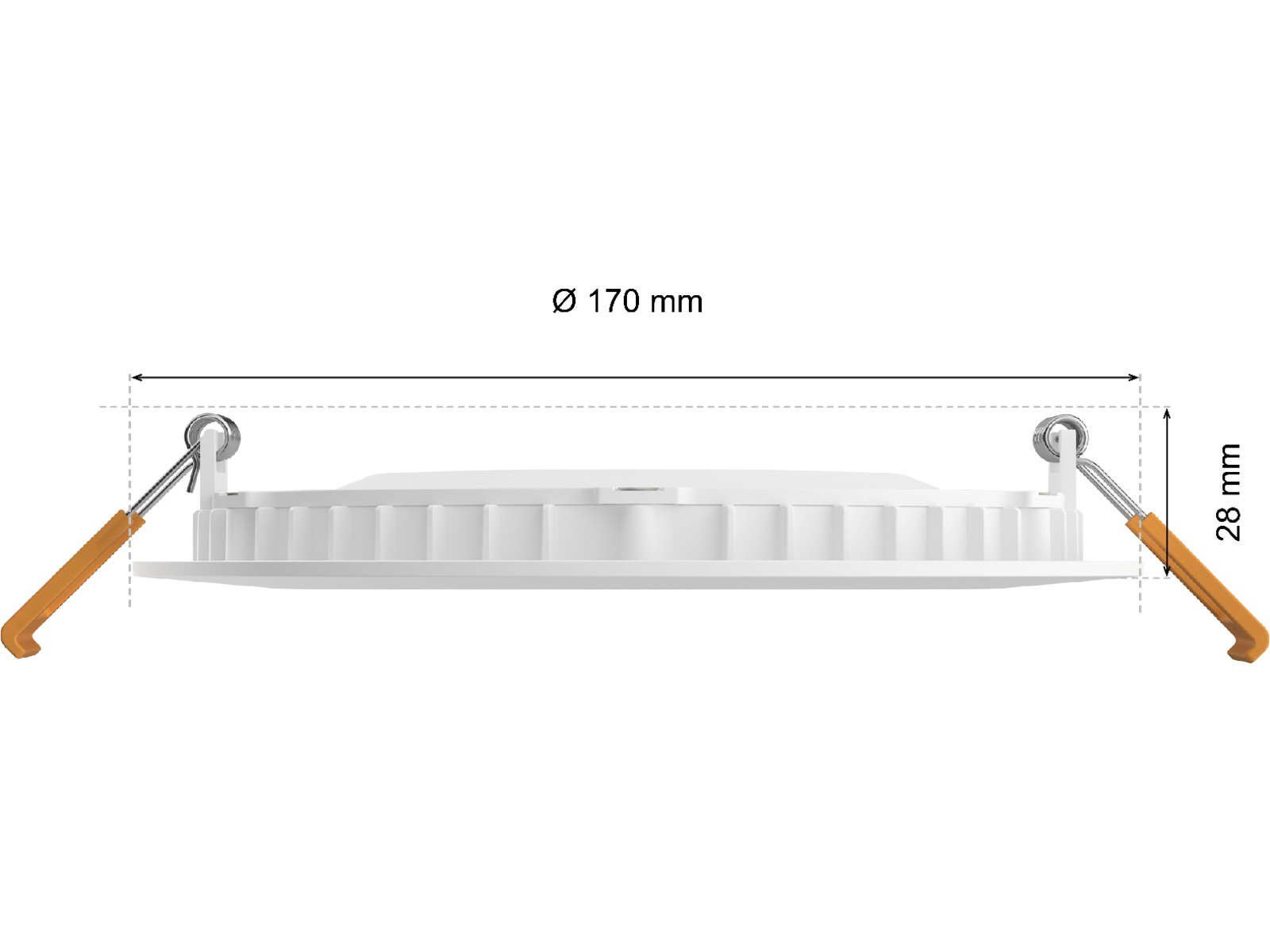 Philips Hue Slim innfelt spotlight 170 mm (hvit) Taklampe