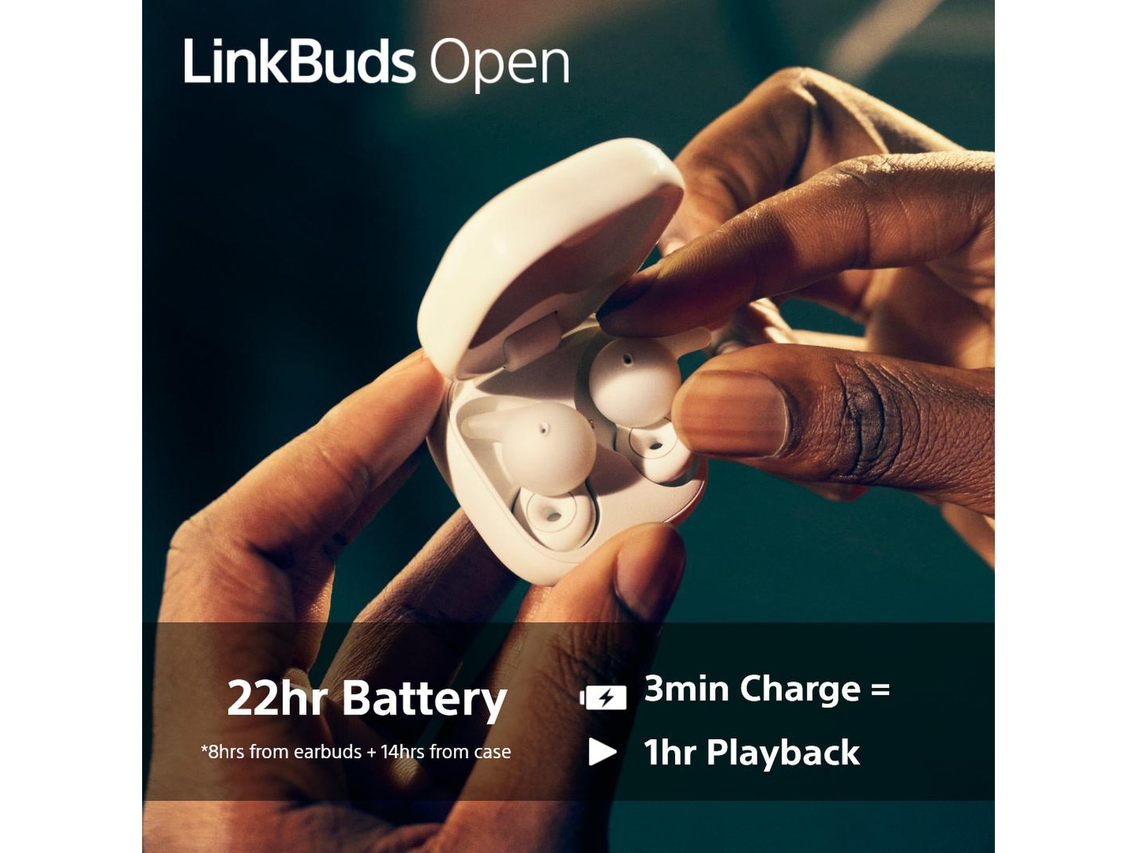 Sony Linkbuds Open True Wireless ørepropper (hvit) Ørepropper