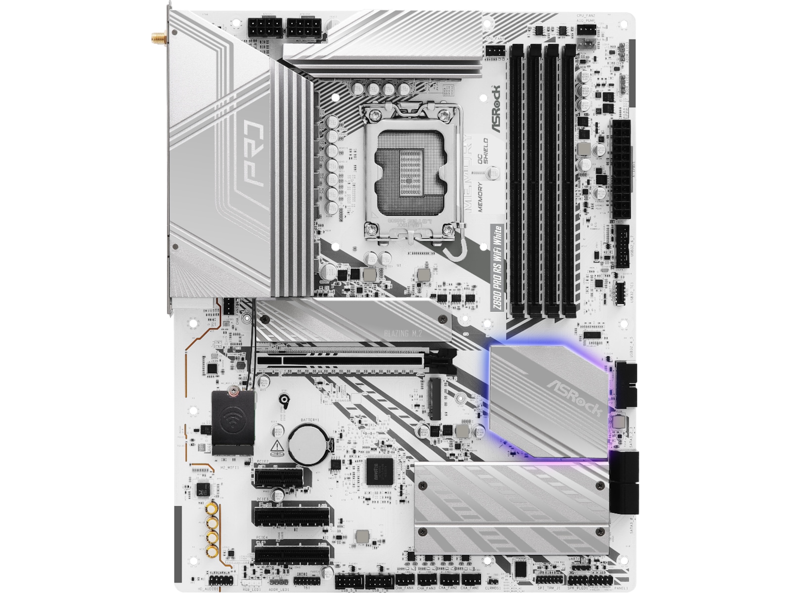 ASRock Z890 PRO RS WIFI Hovedkort (hvit) Intel Socket