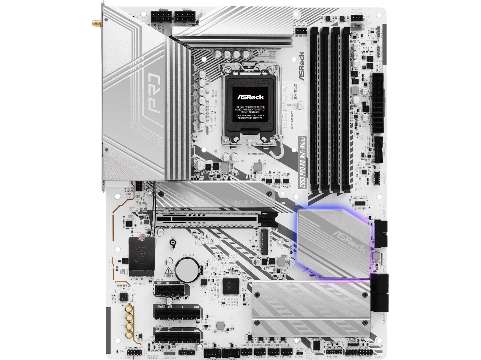 ASRock Z890 PRO RS WIFI Hovedkort (hvit) Intel Socket