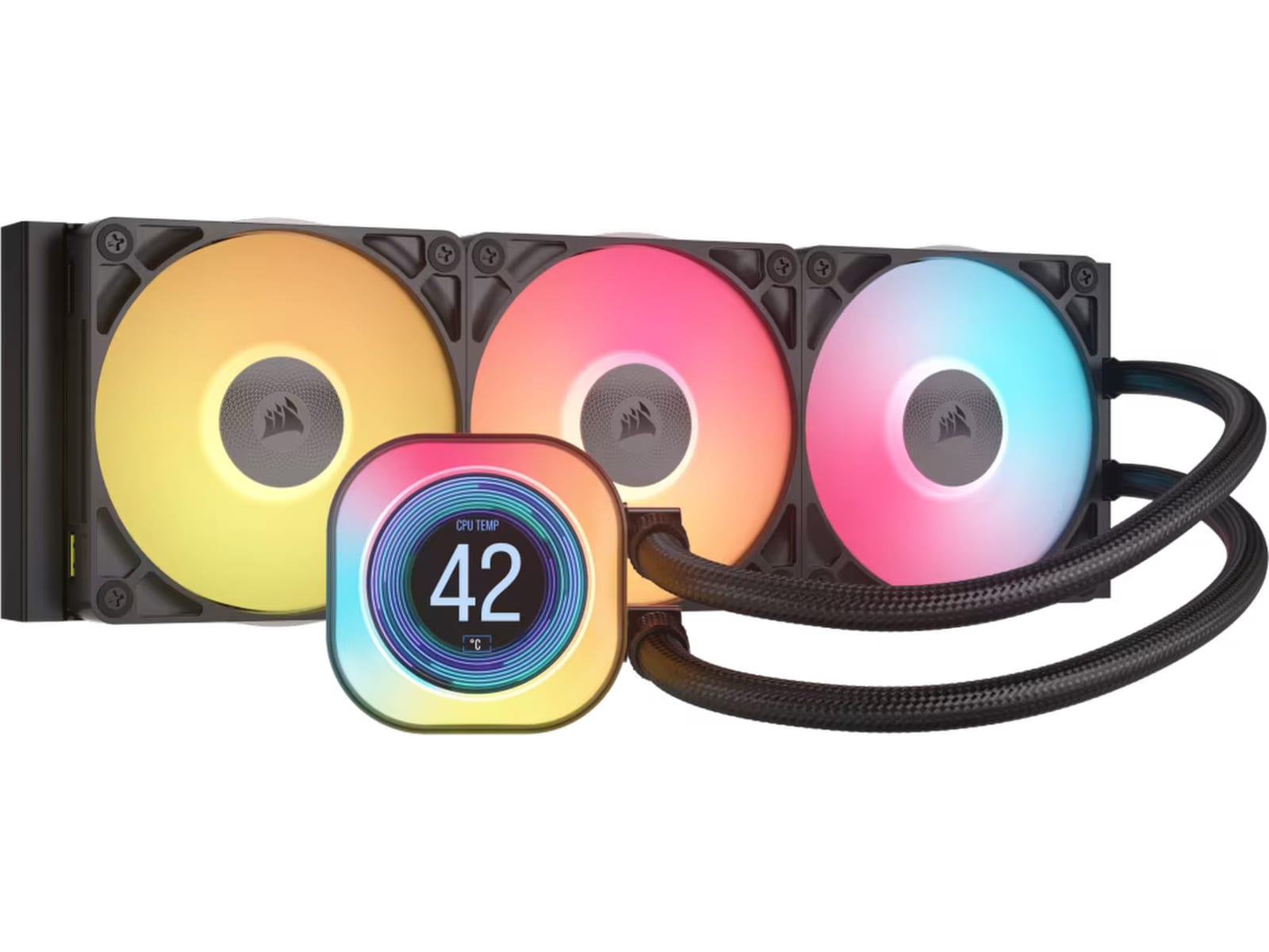 Corsair iCUE LINK TITAN 360 RX LCD AIO Kjøler (sort) CPU - Vannkjøling