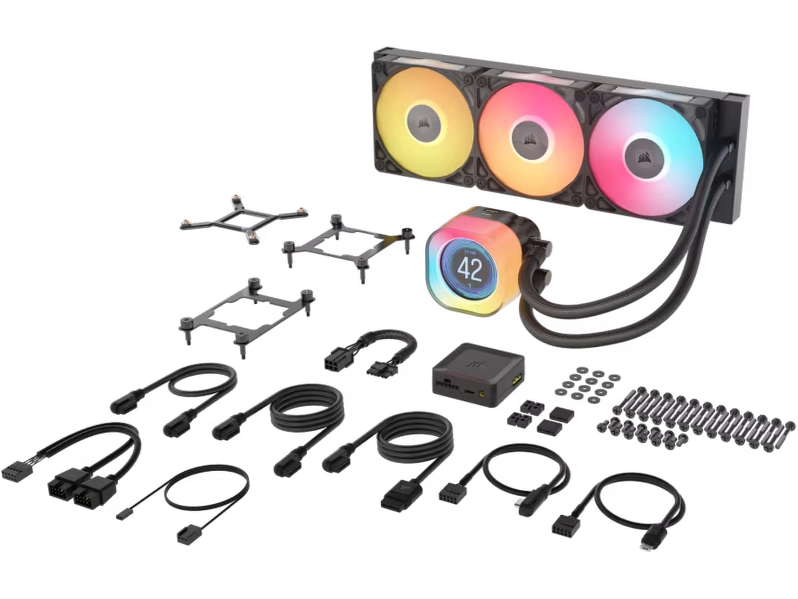 Corsair iCUE LINK TITAN 360 RX LCD AIO Kjøler (sort) CPU - Vannkjøling