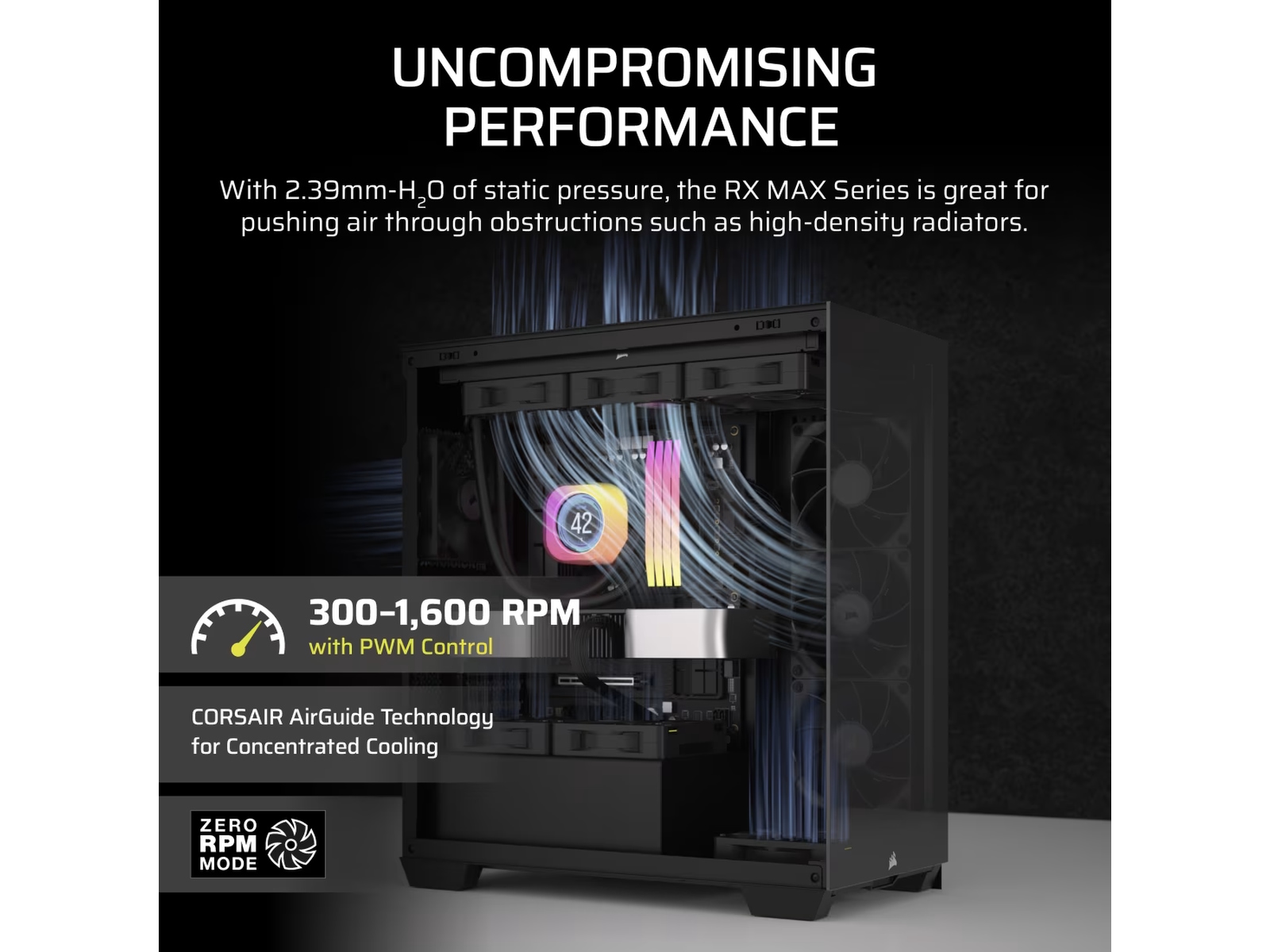 Corsair iCUE LINK RX140 MAX Vifte (sort) Vifter