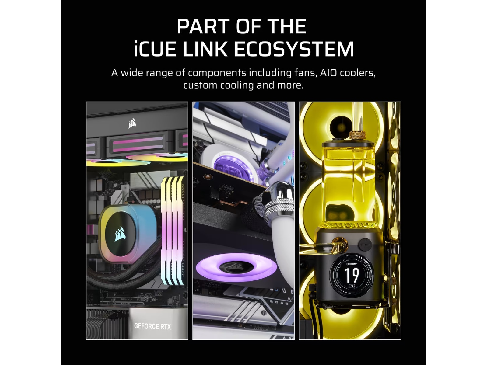 Corsair iCUE LINK RX140 MAX Vifte (sort) Vifter