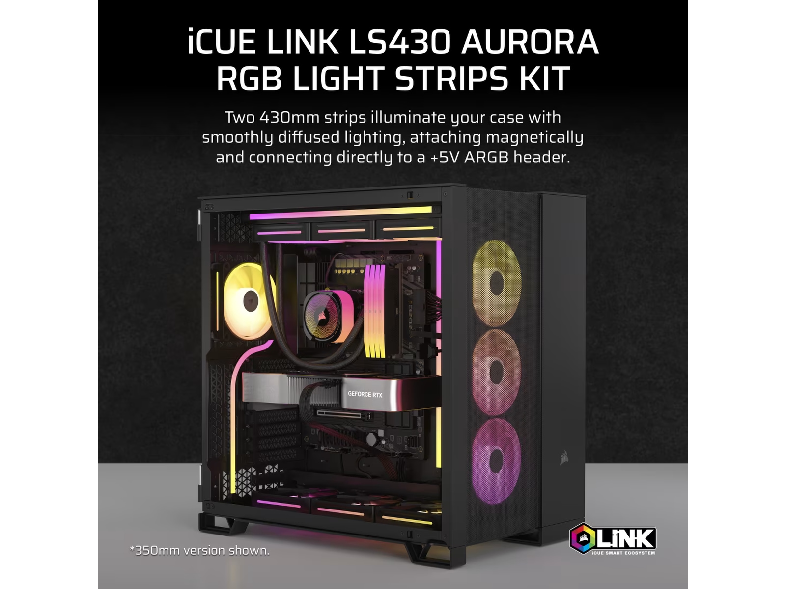 Corsair iCUE Link LS430 Aurora RGB Light Strips Kit Tilbehør