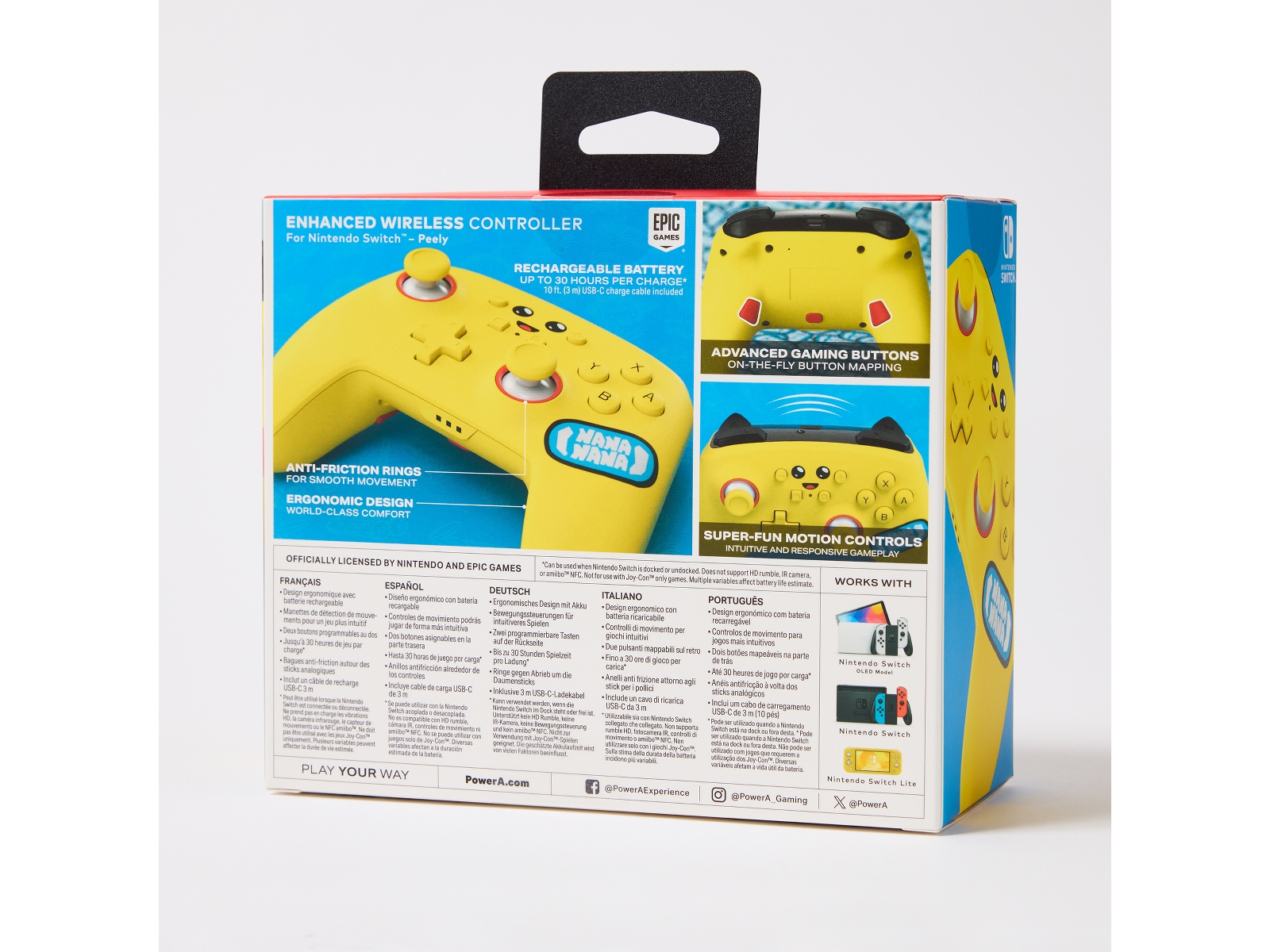 PowerA Enhanced Wireless kontroller Peely Tilbehør til spillkonsoller