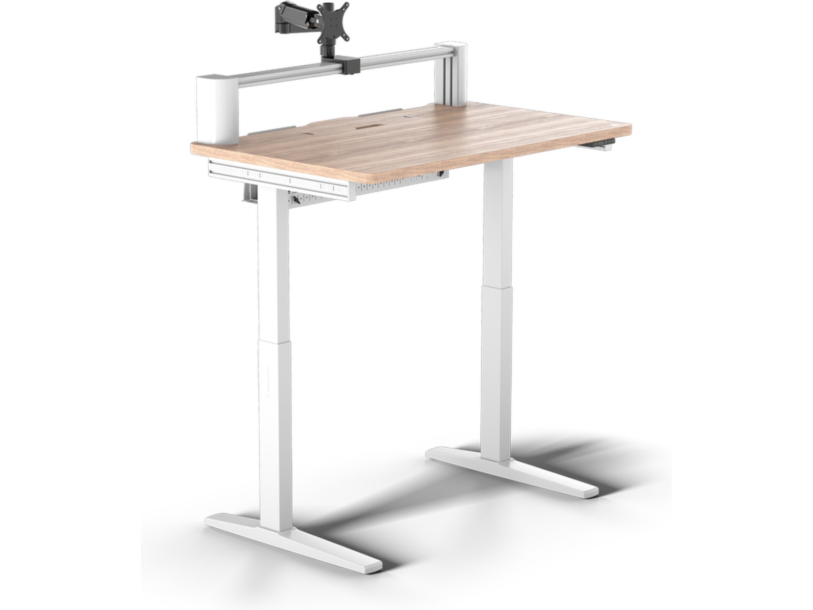 Corsair Platform:4 Elevate skrivebord (hvit/lys tre) Gamingdesk