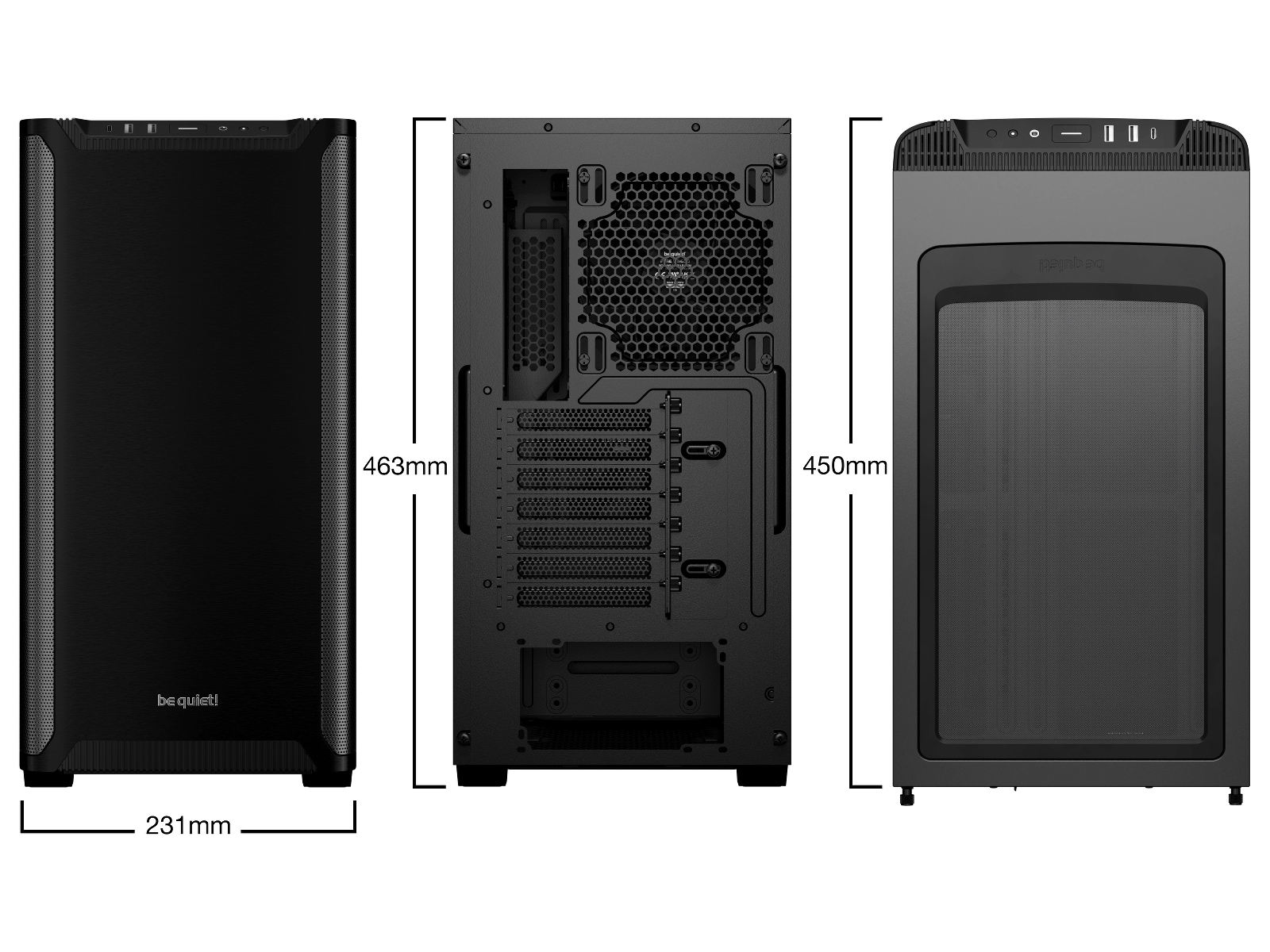 be quiet! PURE BASE 501 Mid Tower (sort) Midi tower