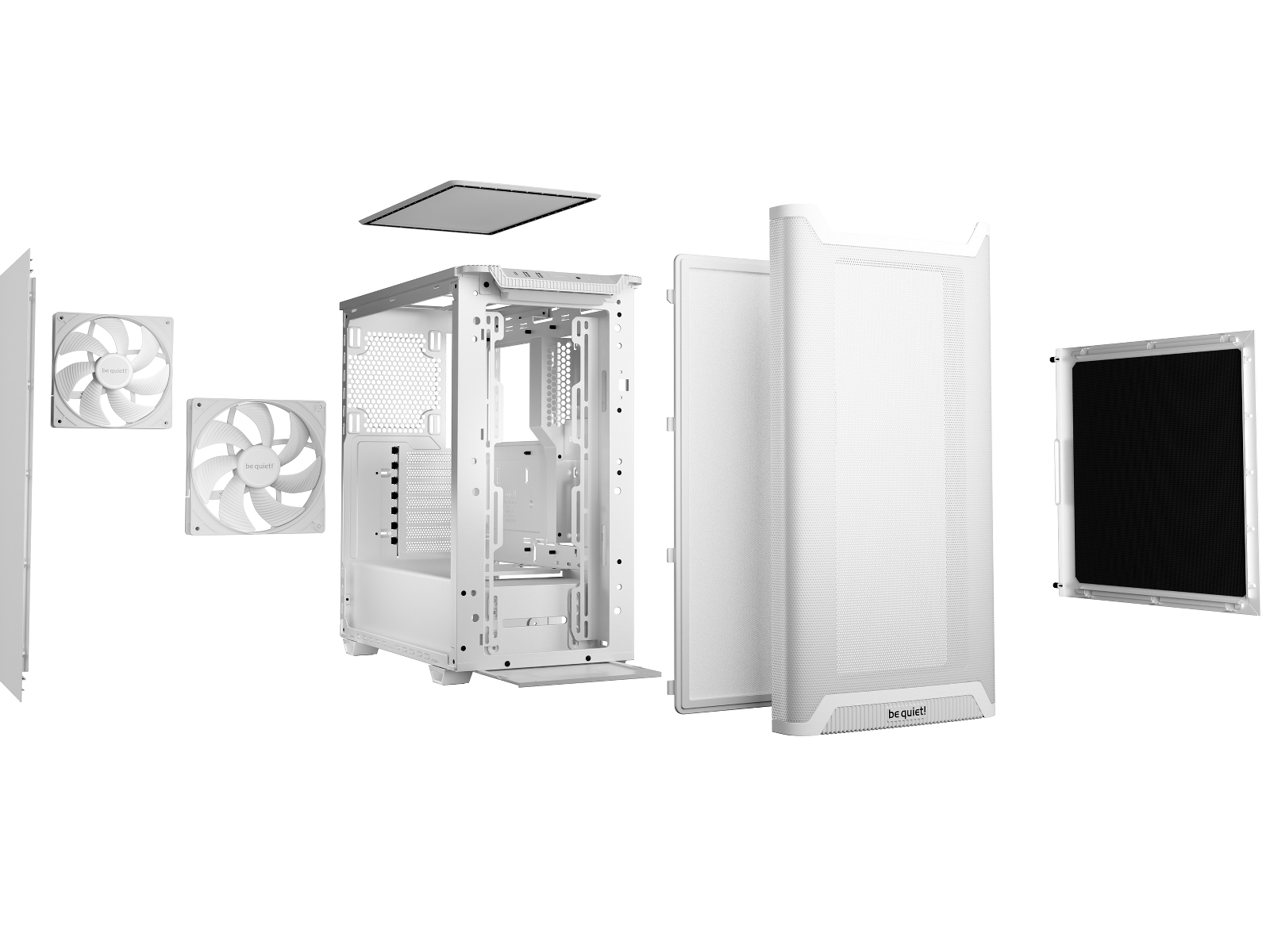 be quiet! PURE BASE 501 Airflow Black Mid Tower (hvit) Midi tower