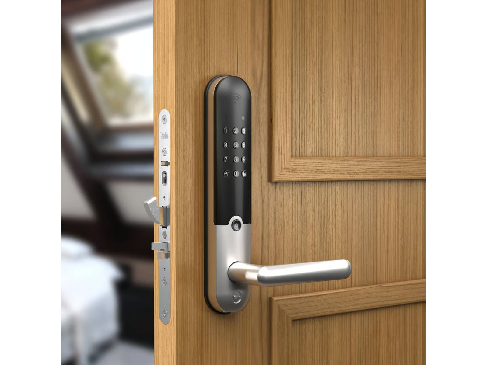 Yale Doorman L3S Flex Smart lås (børstet stål) Elektronisk dørlås