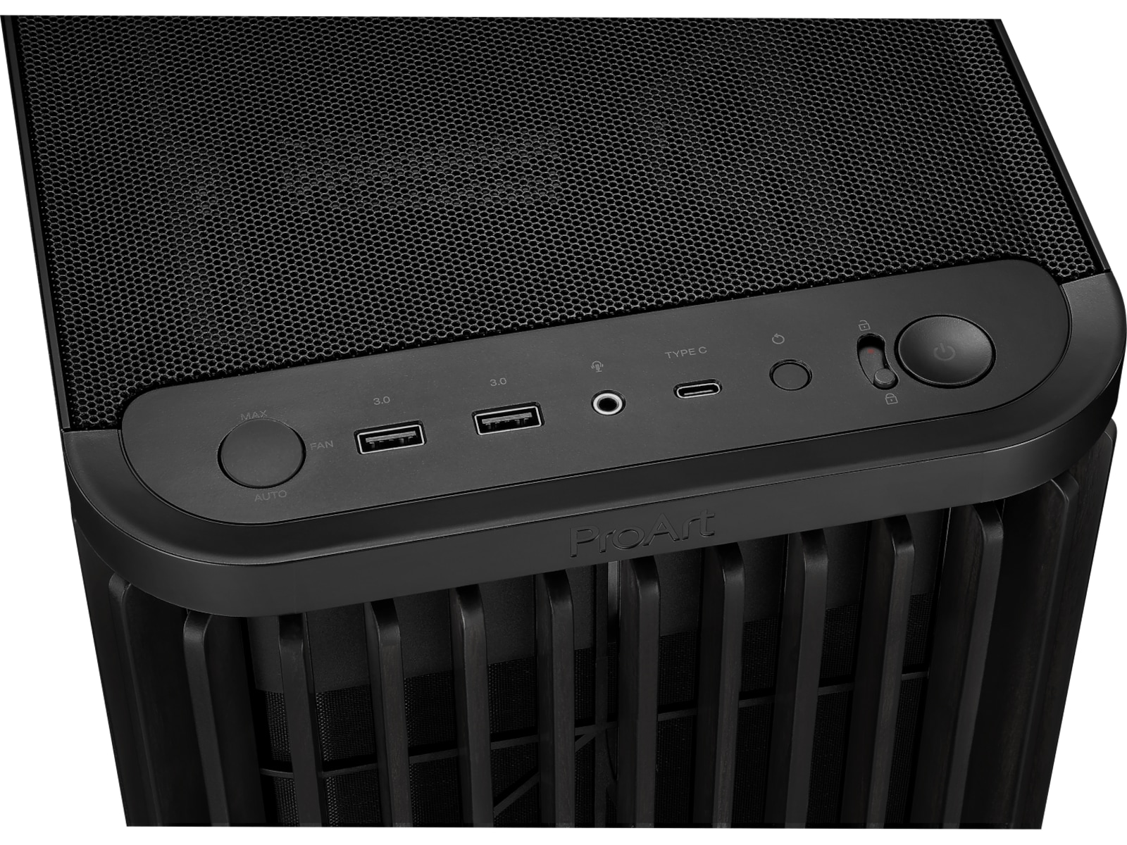 Asus Proart PA401 Wood TG PWM Mid Tower (sort) Midi tower