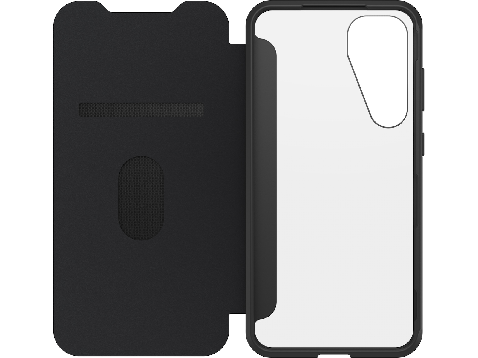 OtterBox Galaxy S25+ React Folio (gjennomsiktig/sort) Mobildeksel