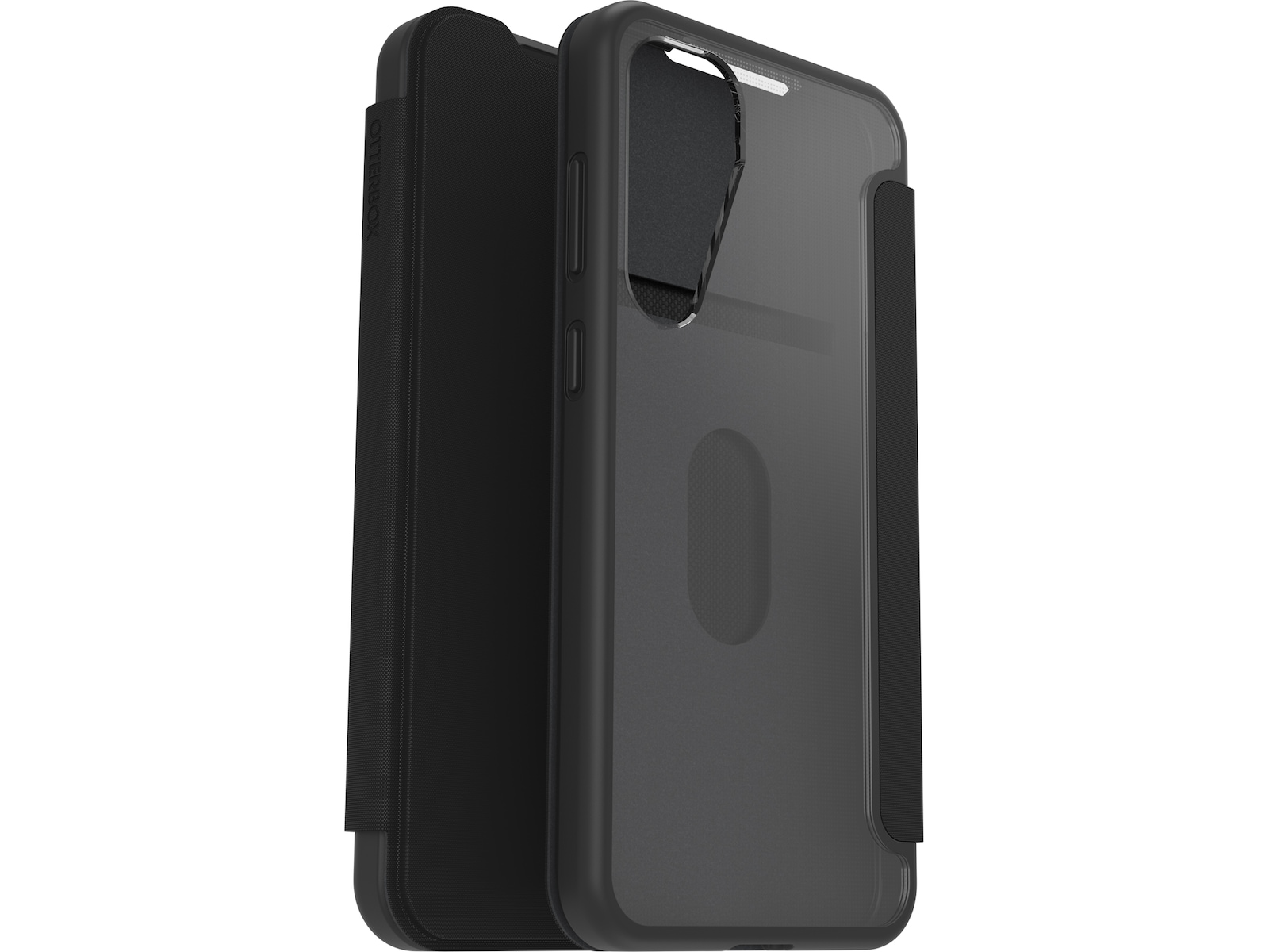 OtterBox Galaxy S25+ React Folio (gjennomsiktig/sort) Mobildeksel