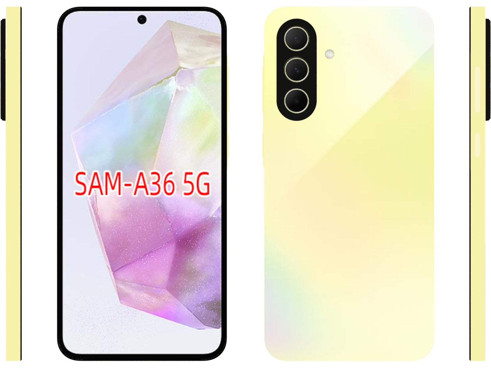 iiglo Galaxy A36 Silikondeksel (gjennomsiktig) Mobildeksel