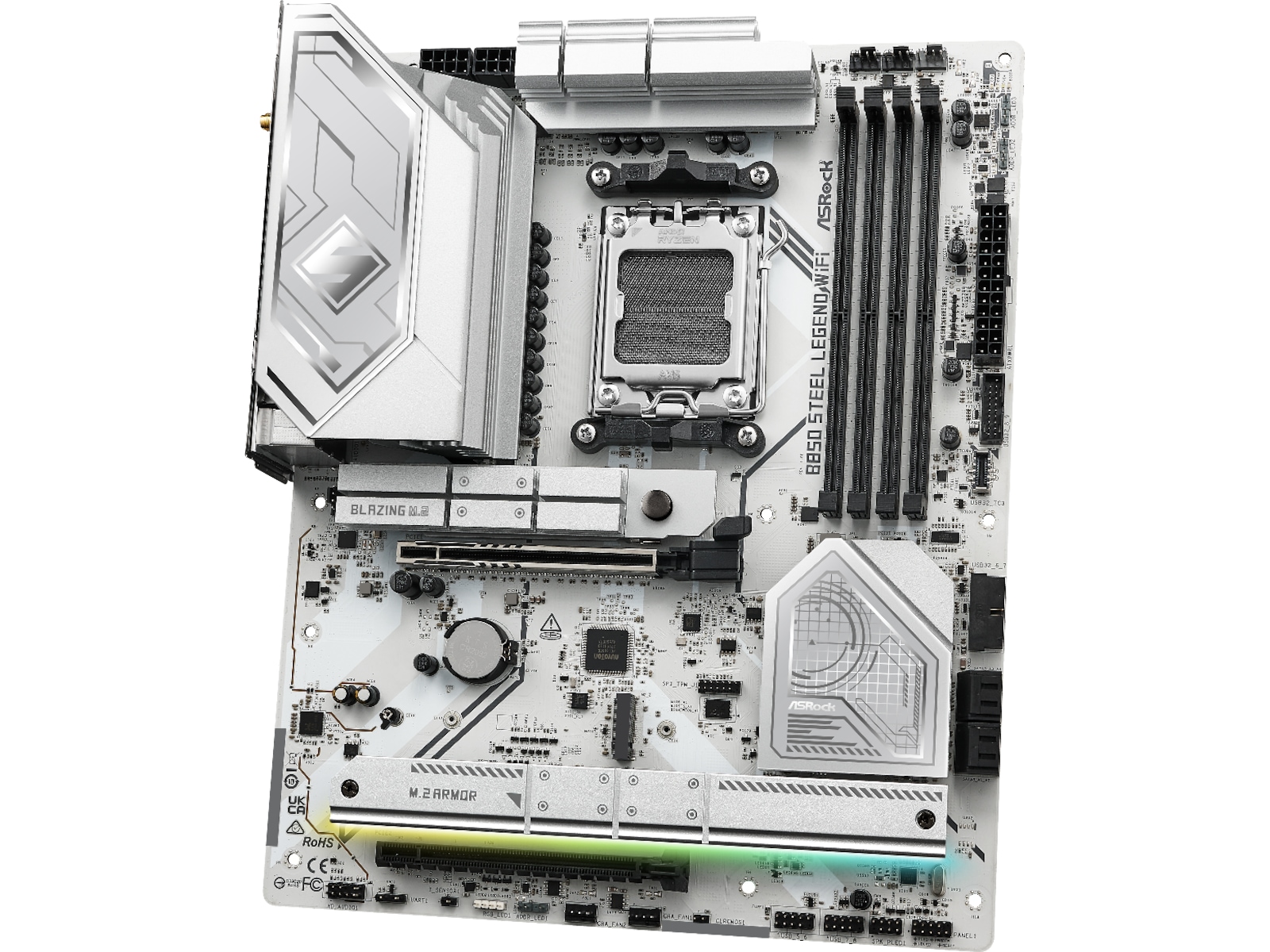 ASRock B850 Steel Legend WiFi Hovedkort AMD Socket